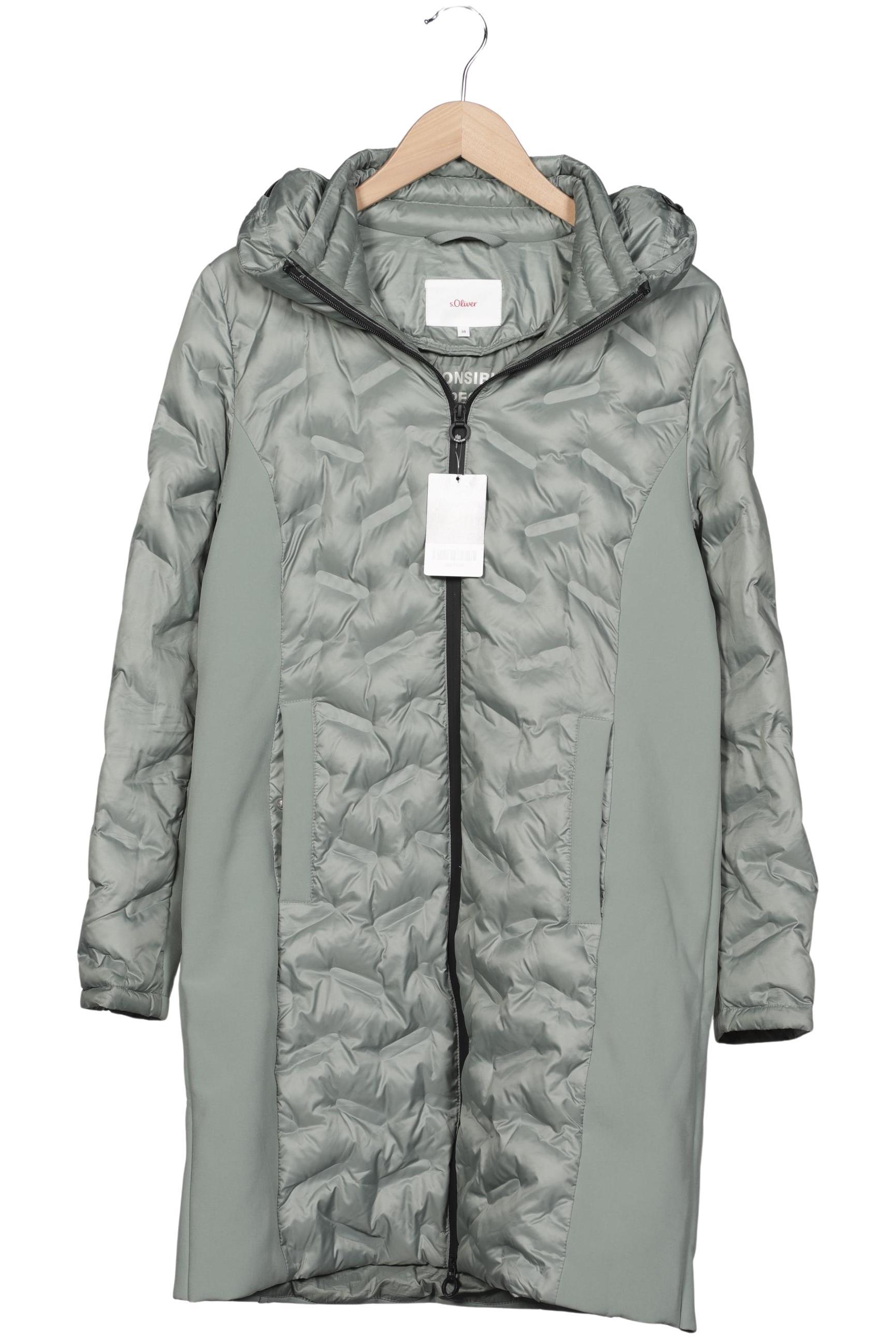 

s.Oliver Damen Mantel, grün, Gr. 38