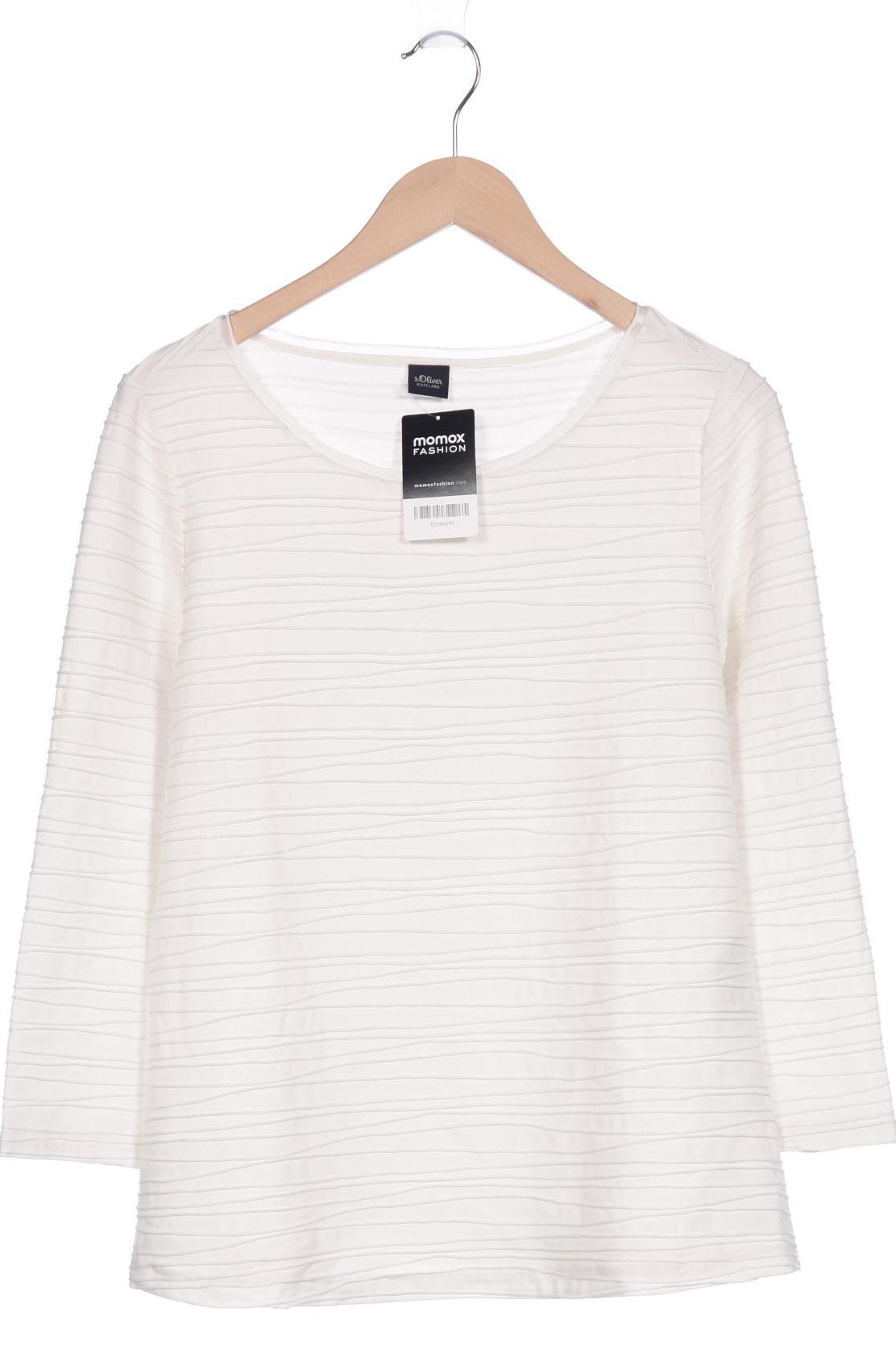 

s.Oliver Damen Langarmshirt, weiß, Gr. 42