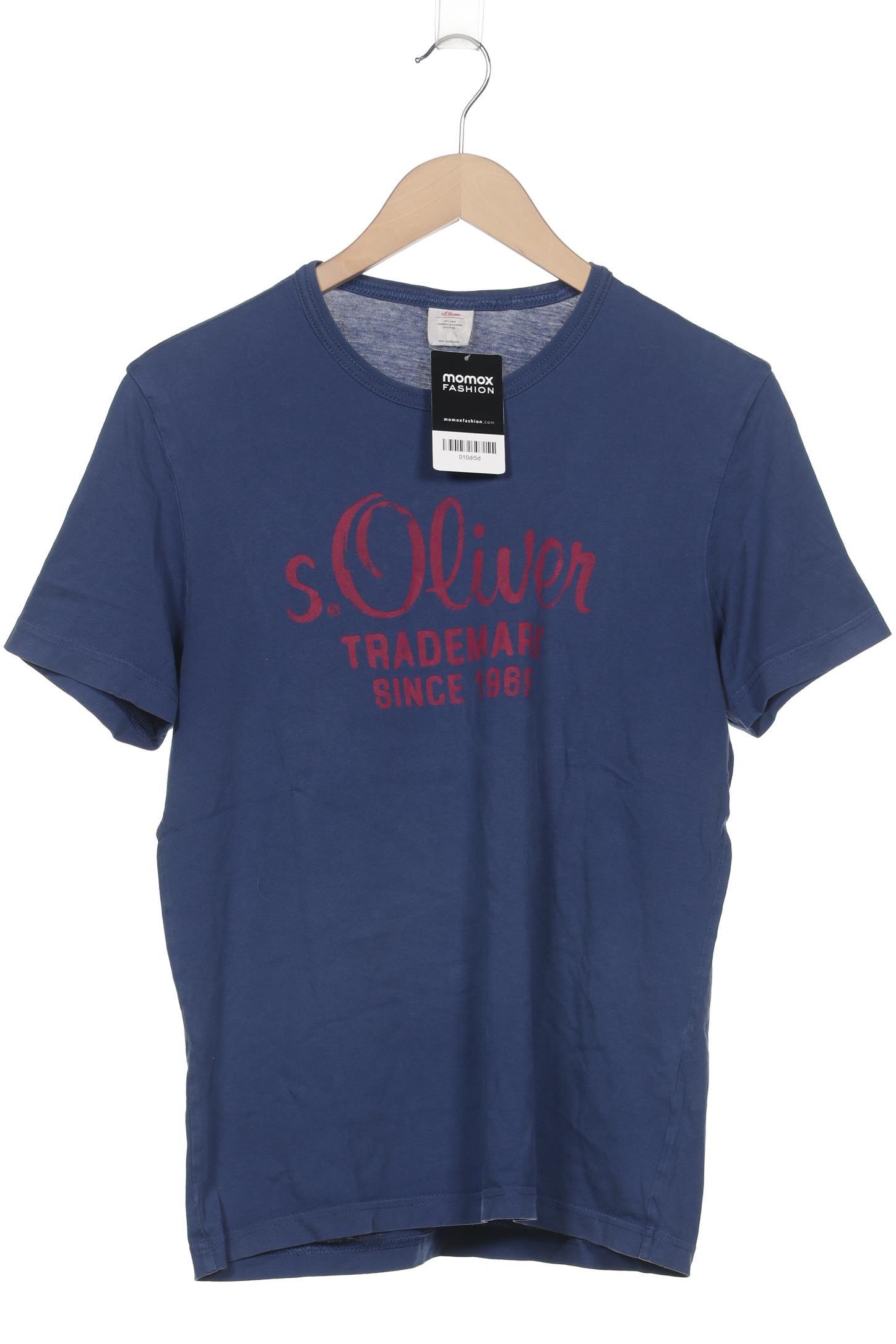 

s.Oliver Herren T-Shirt, blau, Gr. 48