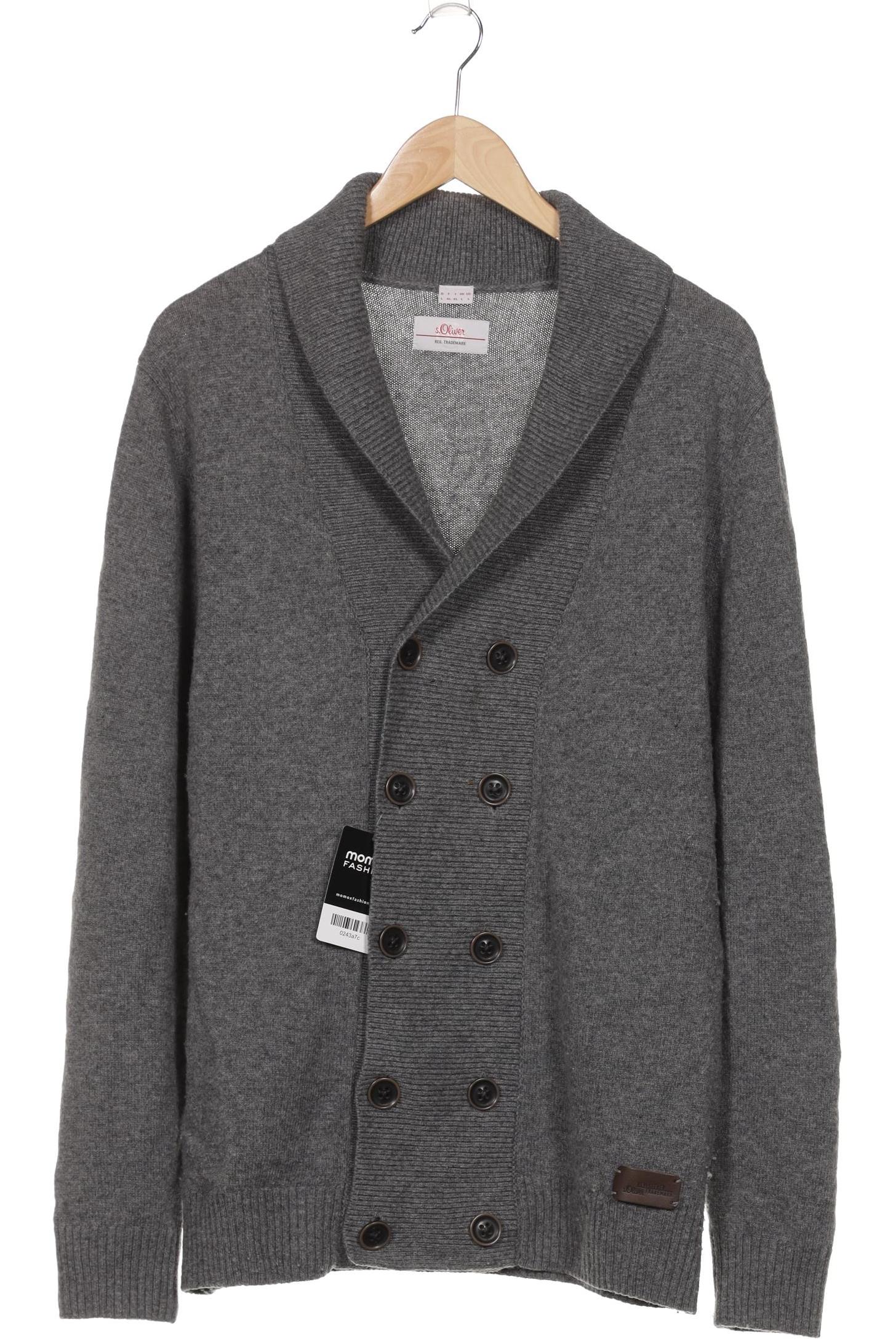 

s.Oliver Herren Strickjacke, grau, Gr. 52