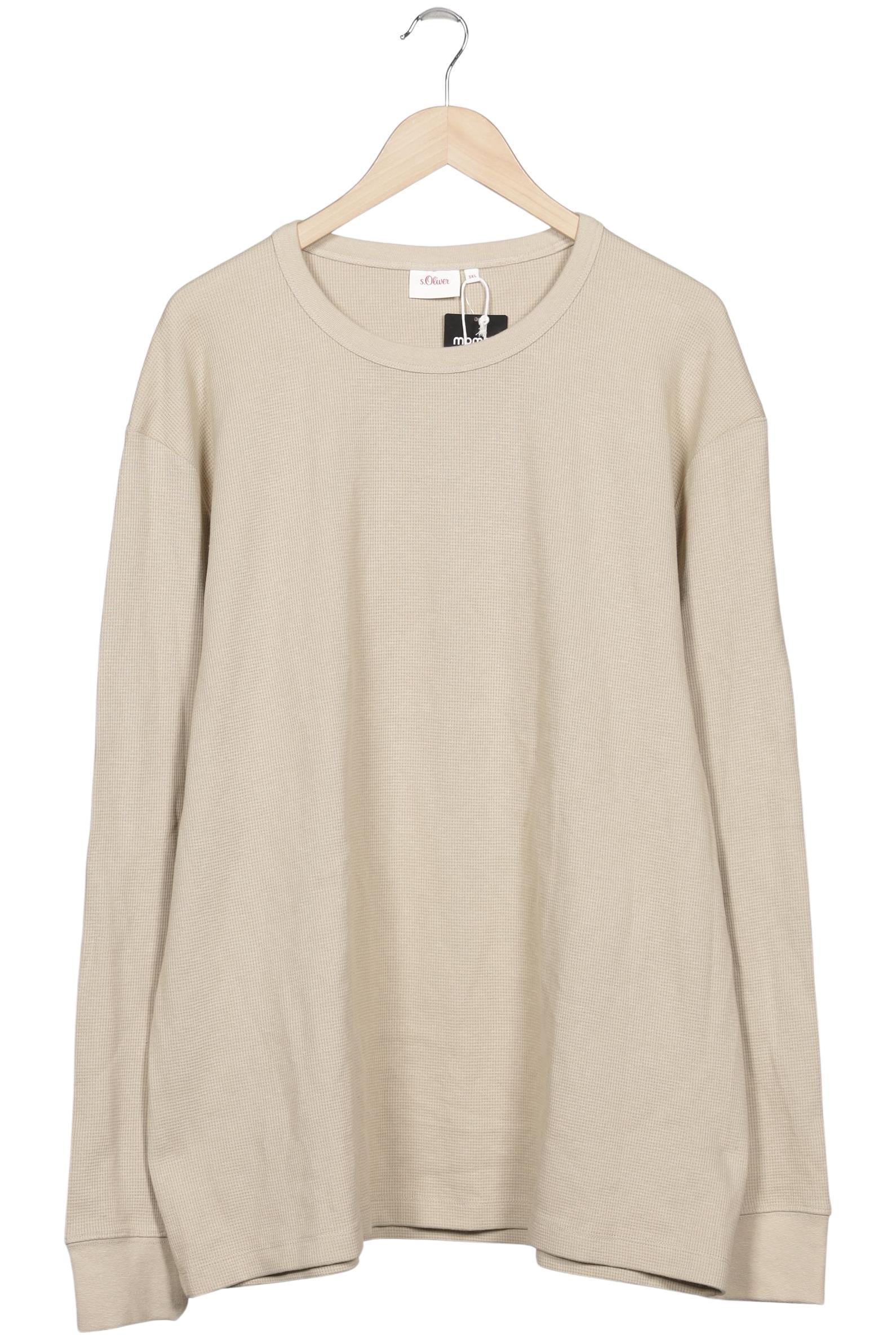 Thumbnail - s.Oliver Herren Langarmshirt, beige, Gr. 58