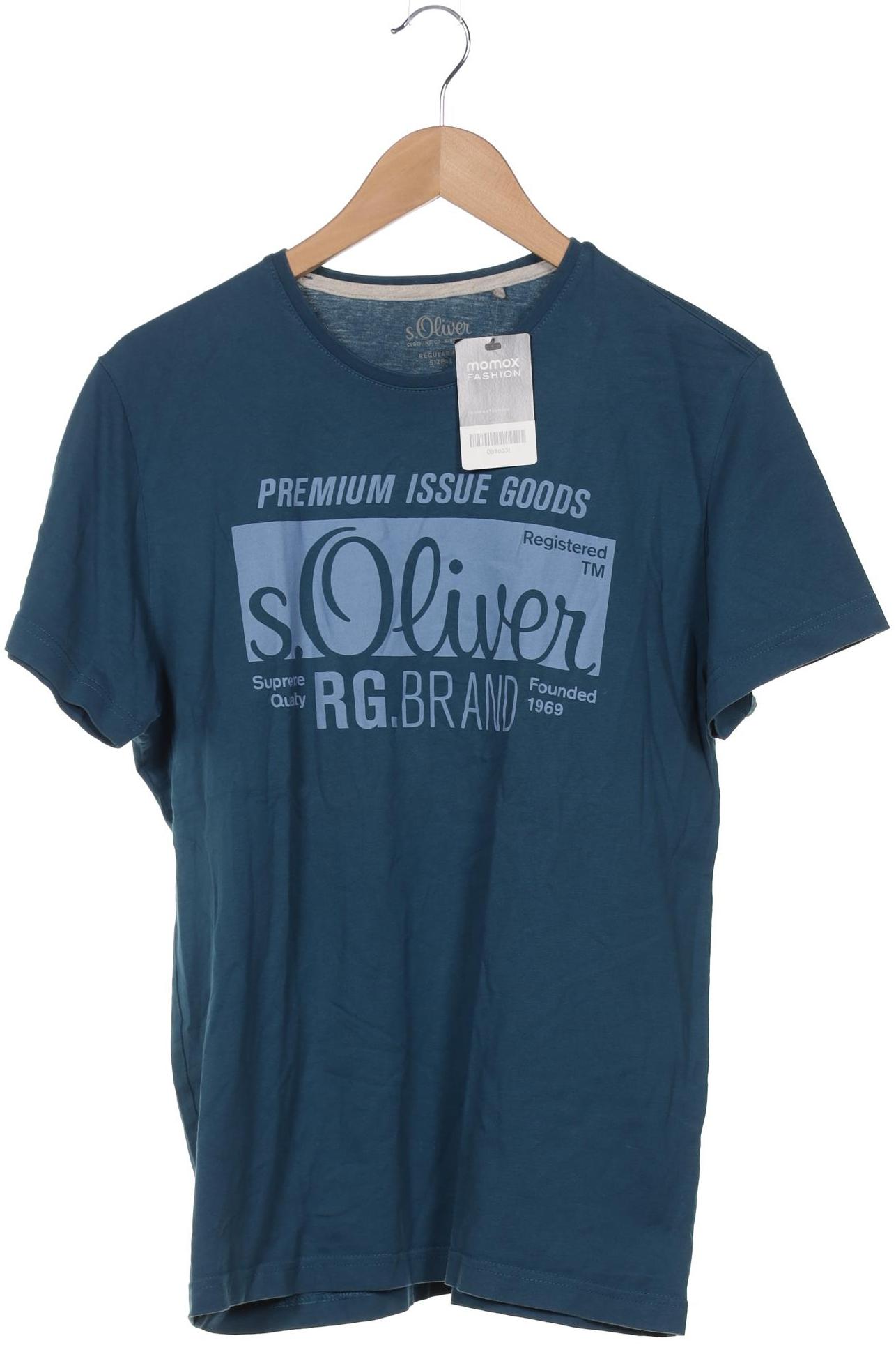 

s.Oliver Herren T-Shirt, blau, Gr. 52