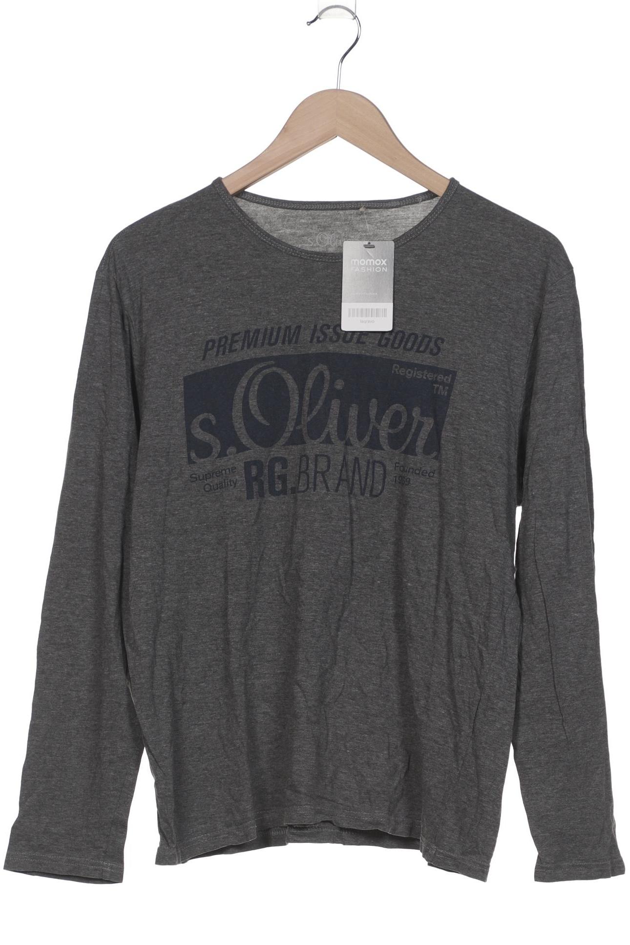 

s.Oliver Herren Langarmshirt, grau, Gr. 52
