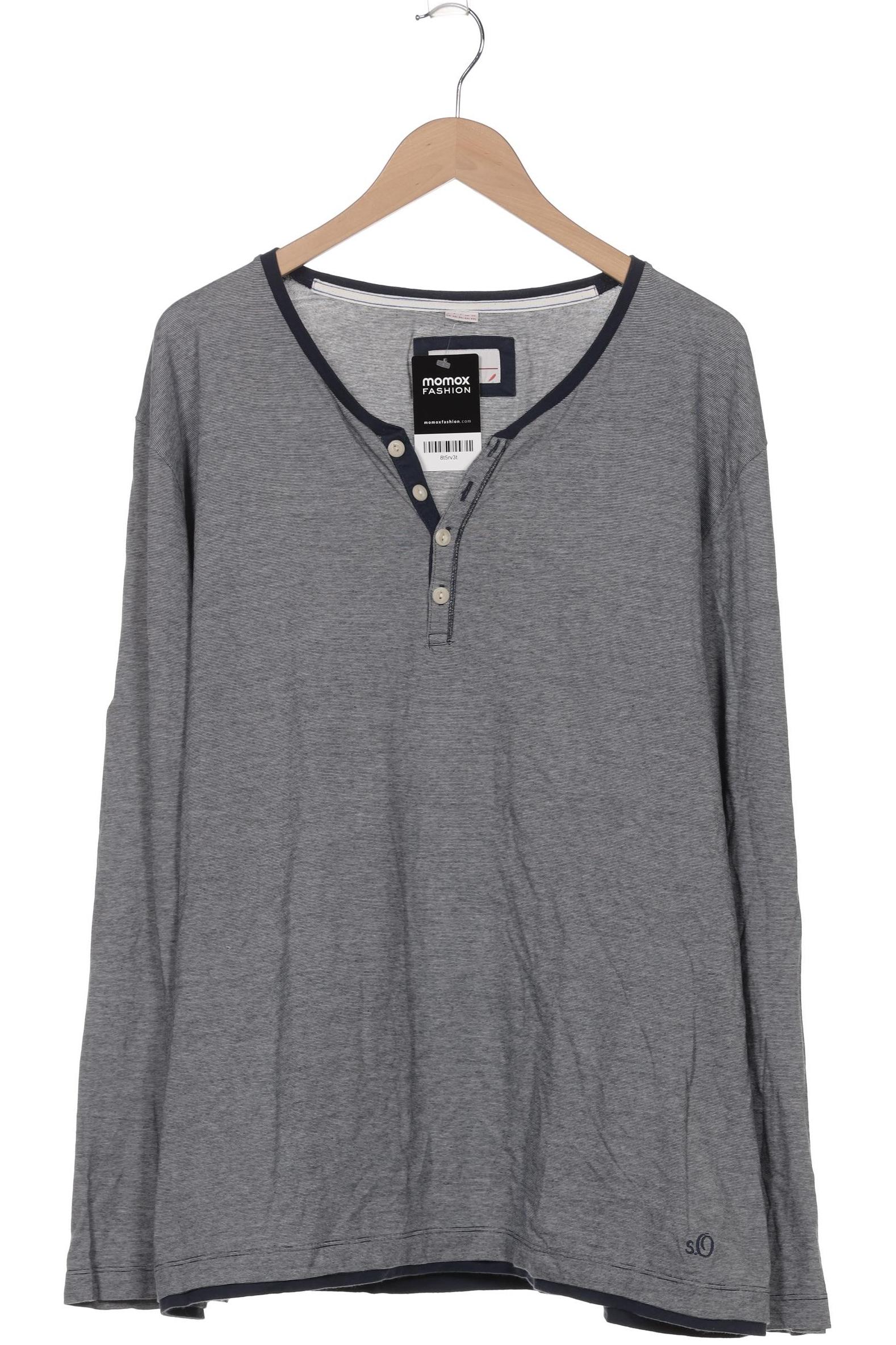 

s.Oliver Herren Langarmshirt, marineblau, Gr. 56