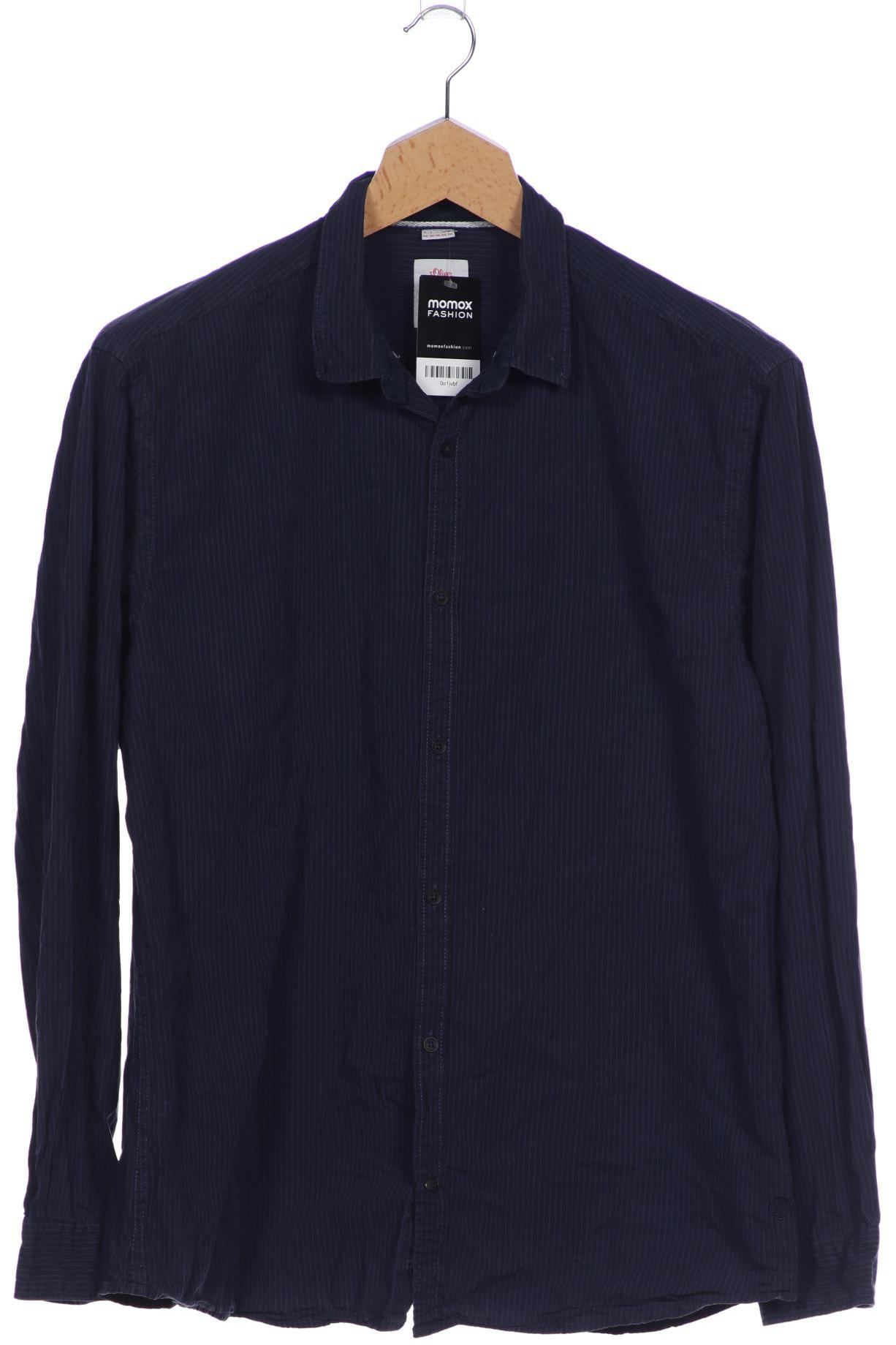 

s.Oliver Herren Hemd, marineblau, Gr. 56
