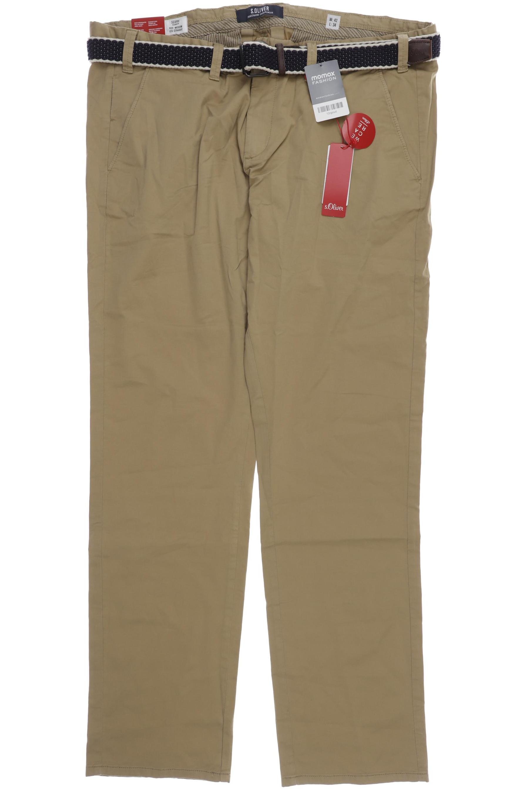 

s.Oliver Herren Stoffhose, beige, Gr. 42