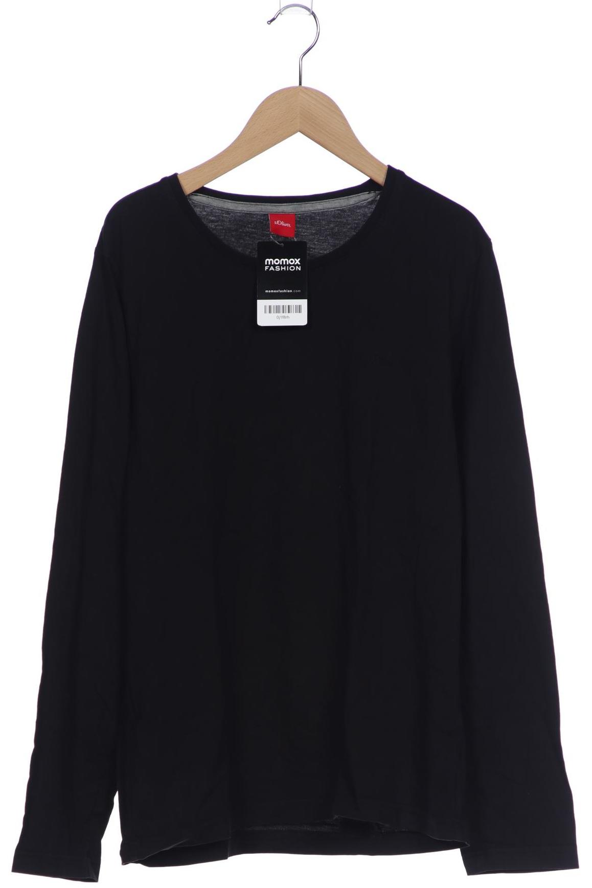 

s.Oliver Herren Langarmshirt, schwarz, Gr. 48