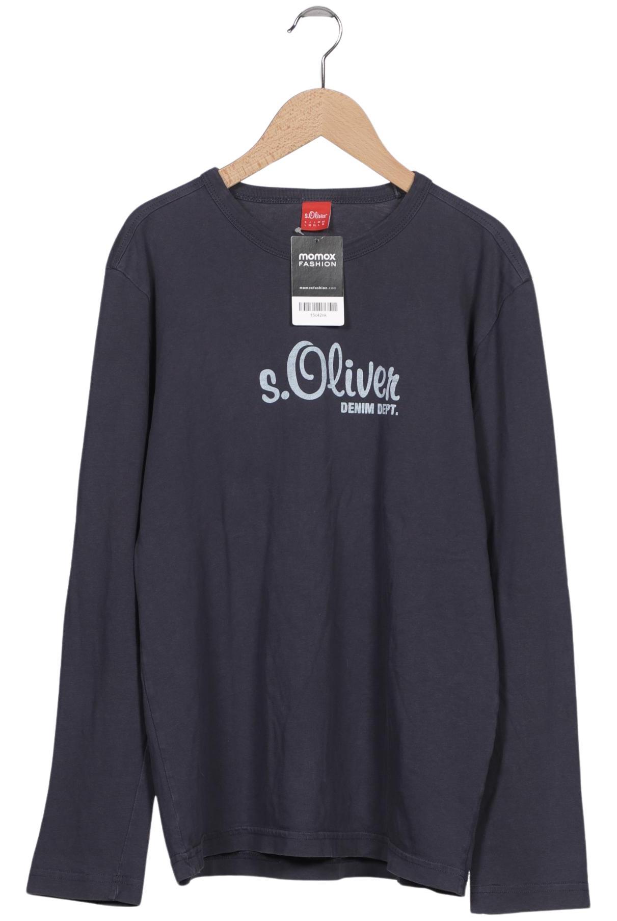 

s.Oliver Herren Langarmshirt, marineblau, Gr. 52