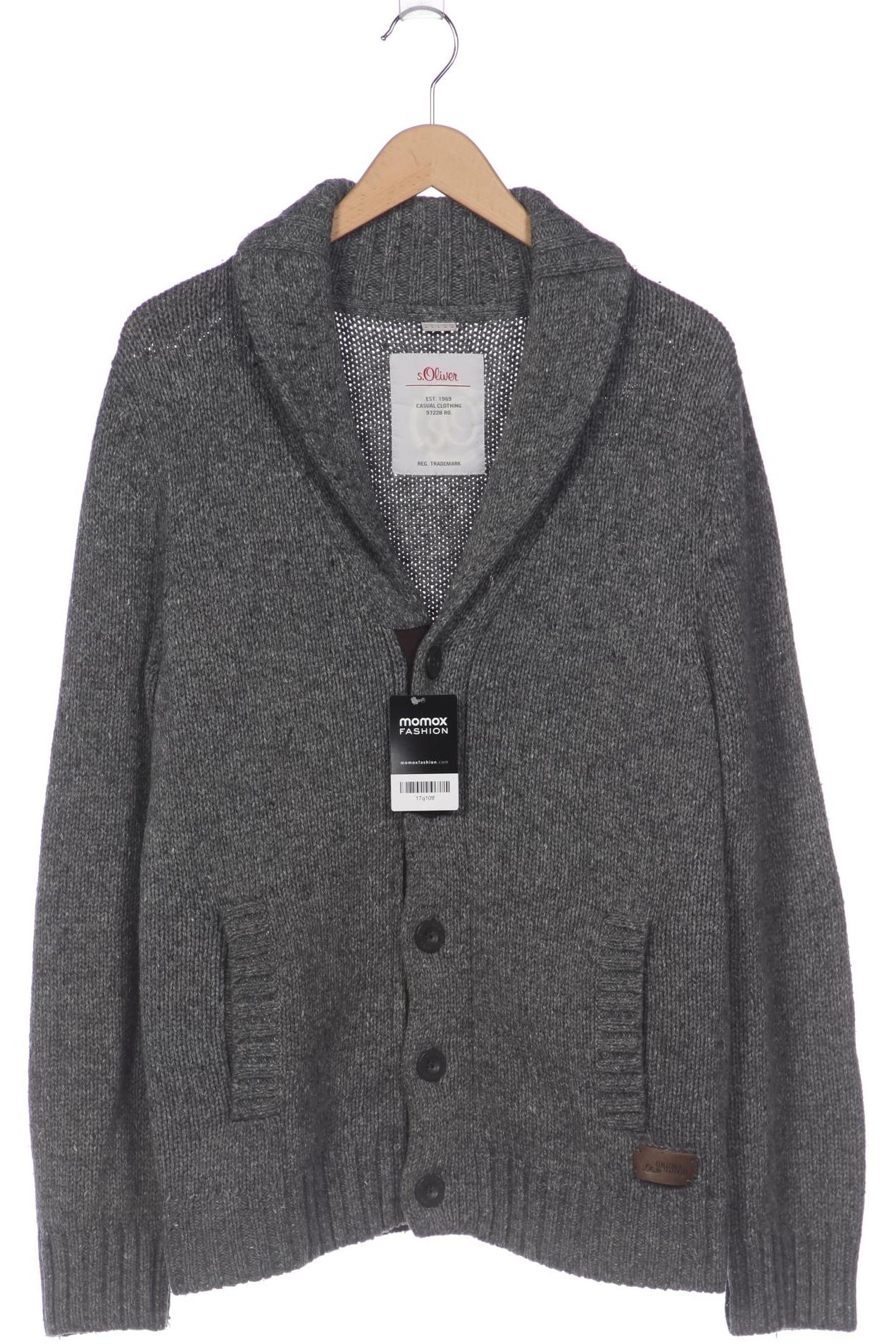 

s.Oliver Herren Strickjacke, grau, Gr. 48