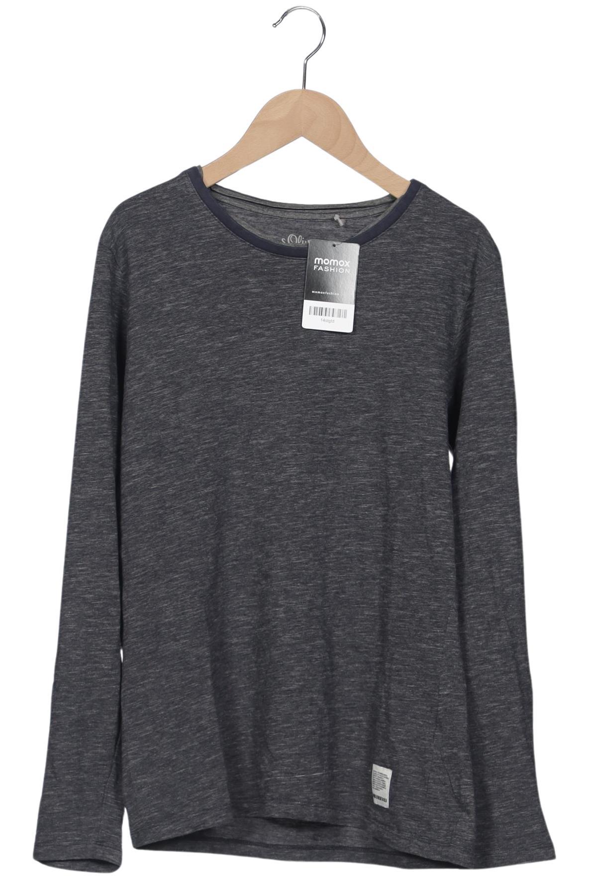 

s.Oliver Herren Langarmshirt, marineblau, Gr. 48