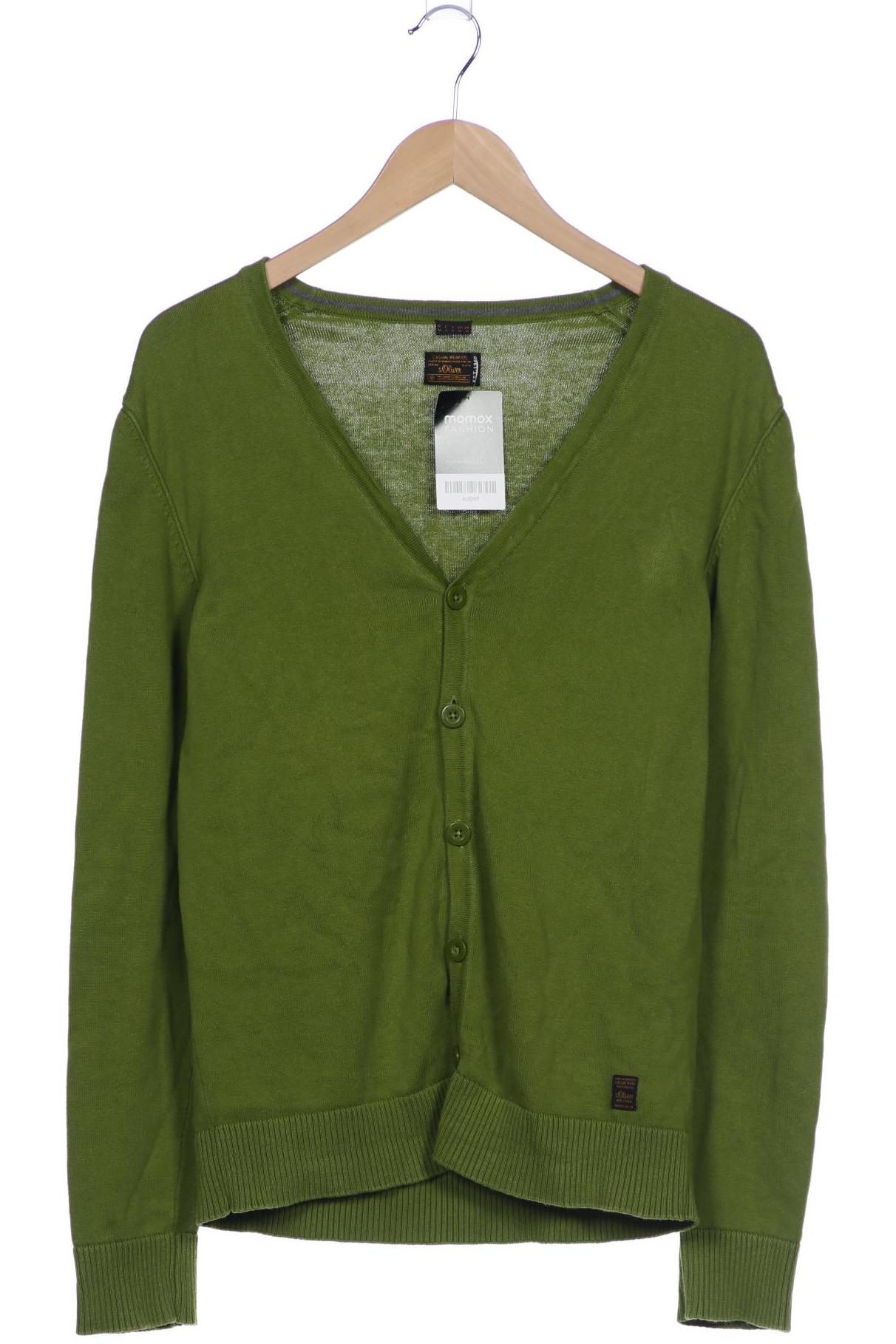 

s.Oliver Herren Strickjacke, grün, Gr. 48