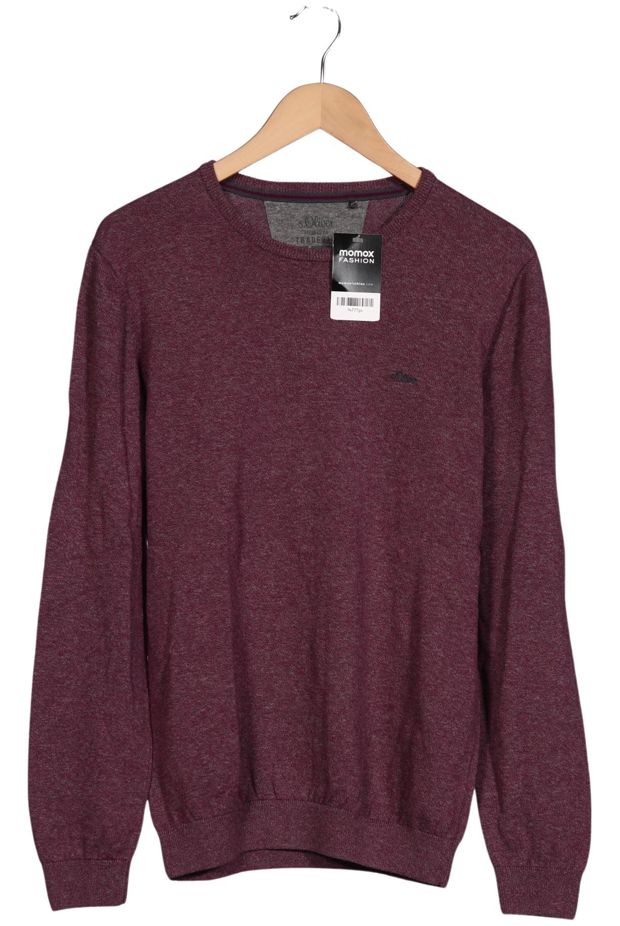 

s.Oliver Herren Sweatshirt, bordeaux, Gr. 48
