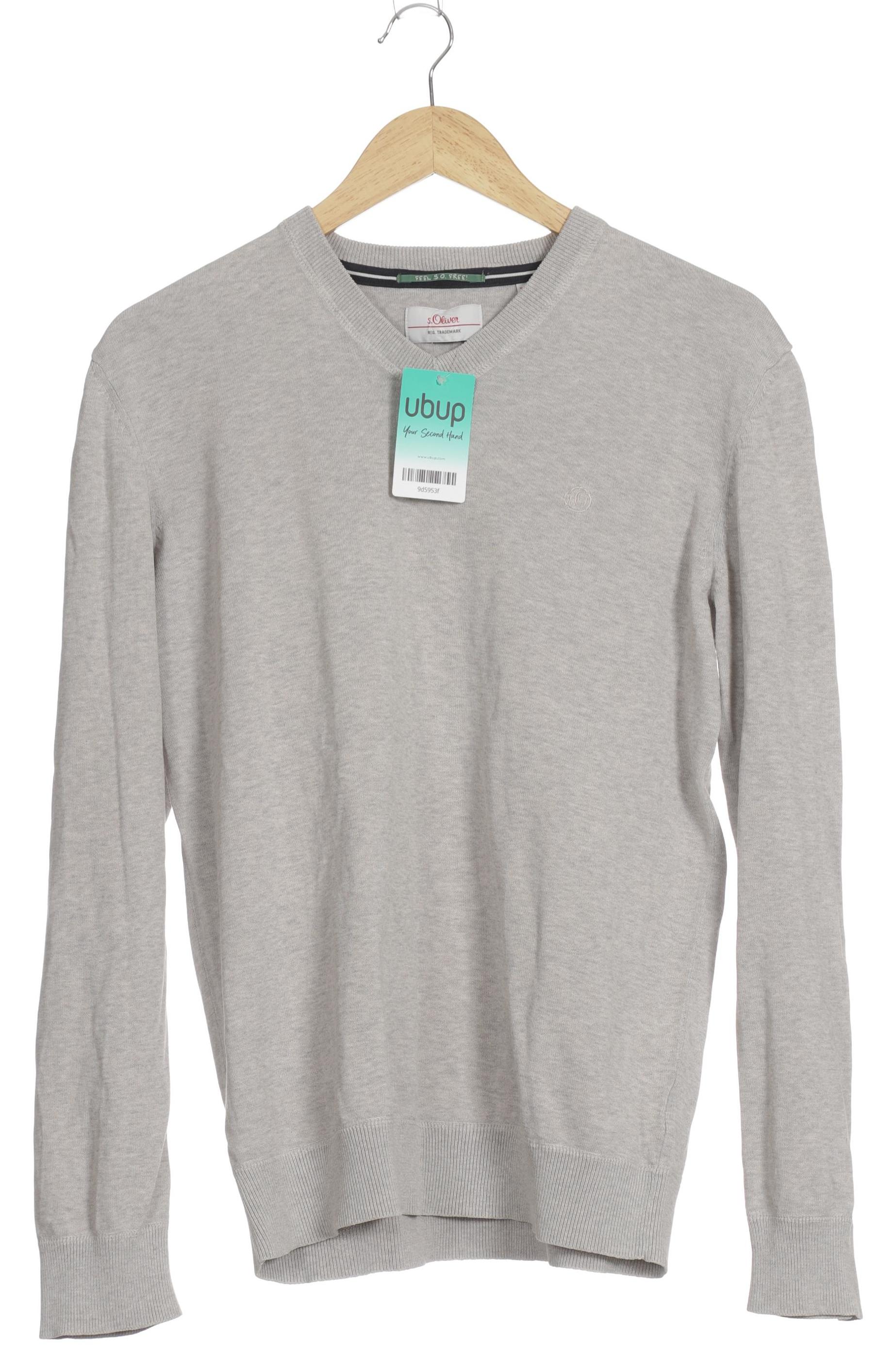 Thumbnail - s.Oliver Herren Pullover, silber, Gr. 52