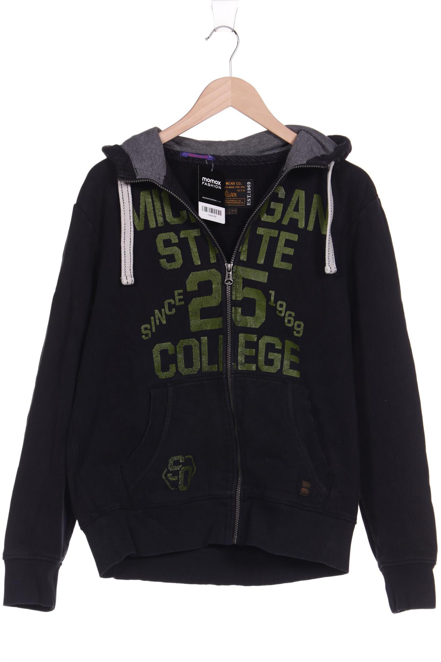 

s.Oliver Herren Kapuzenpullover, schwarz