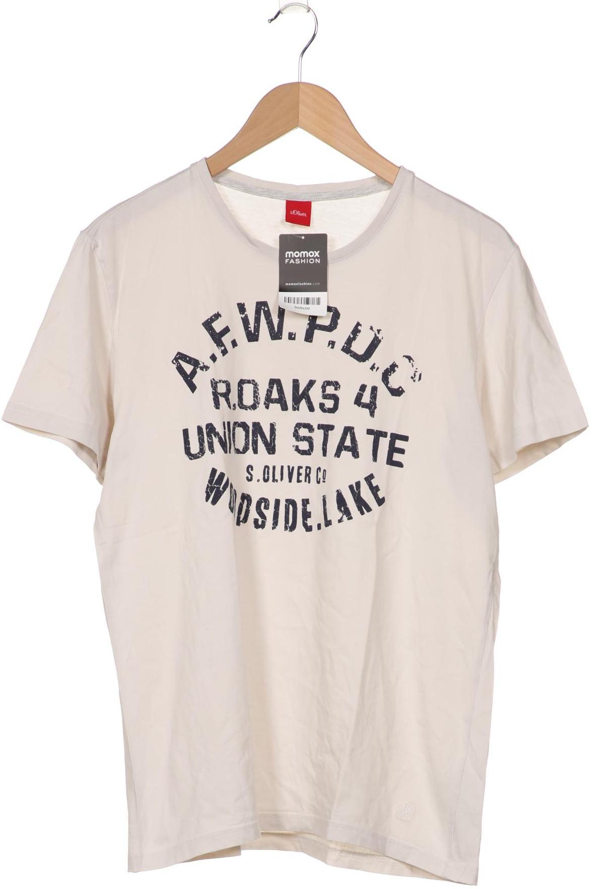

s.Oliver Herren T-Shirt, cremeweiß, Gr. 52