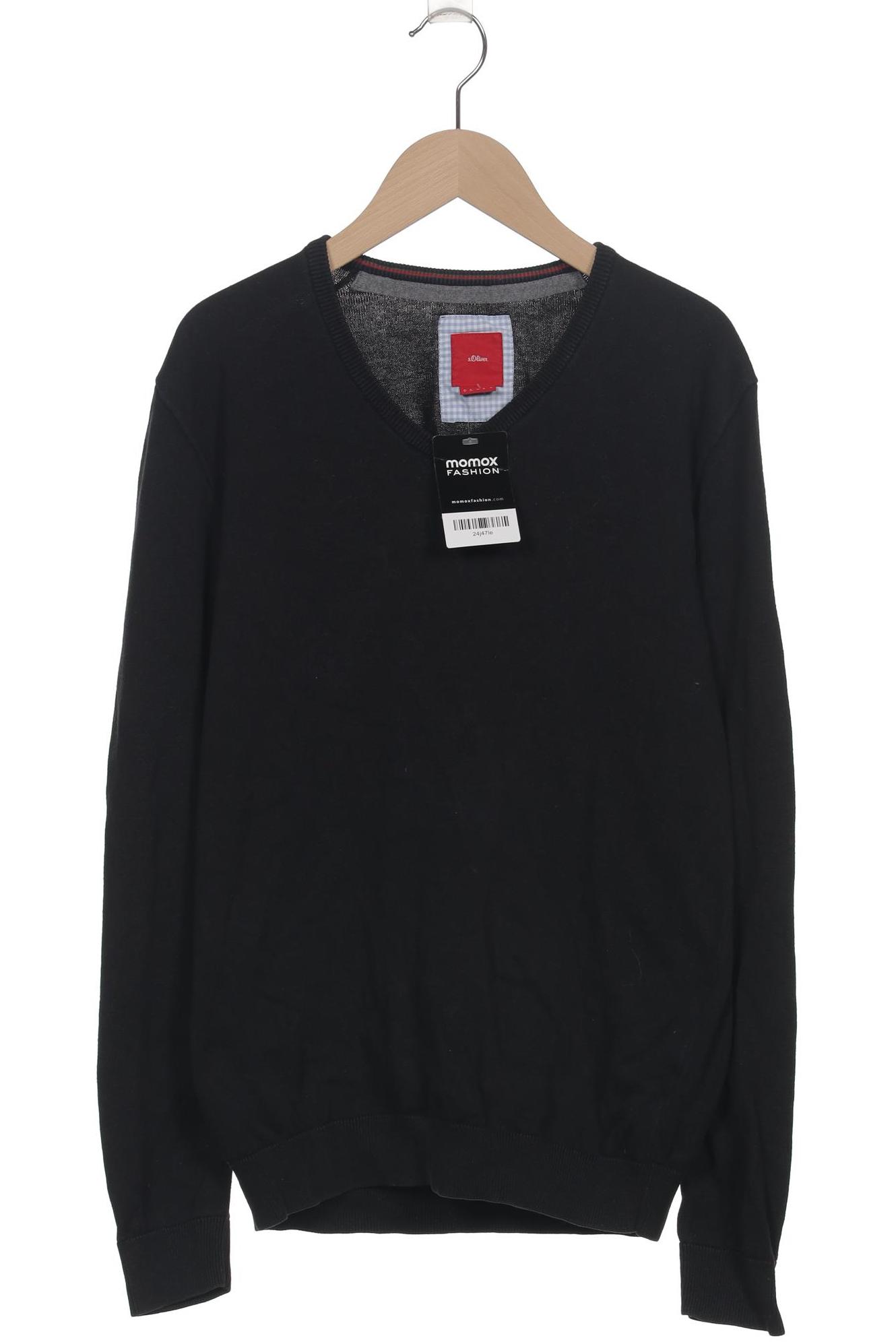 

s.Oliver Herren Sweatshirt, schwarz, Gr. 46