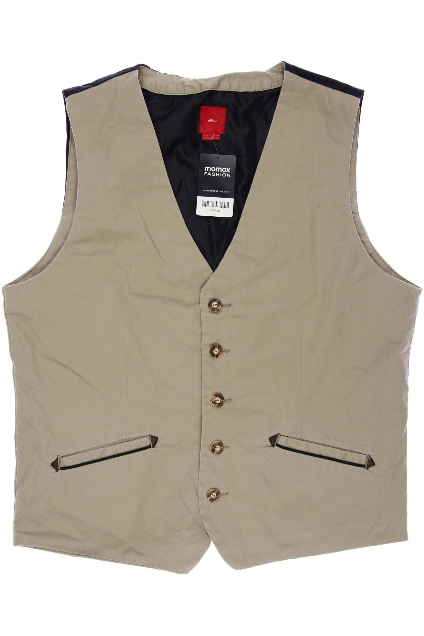 

s.Oliver Herren Weste, beige, Gr. 54