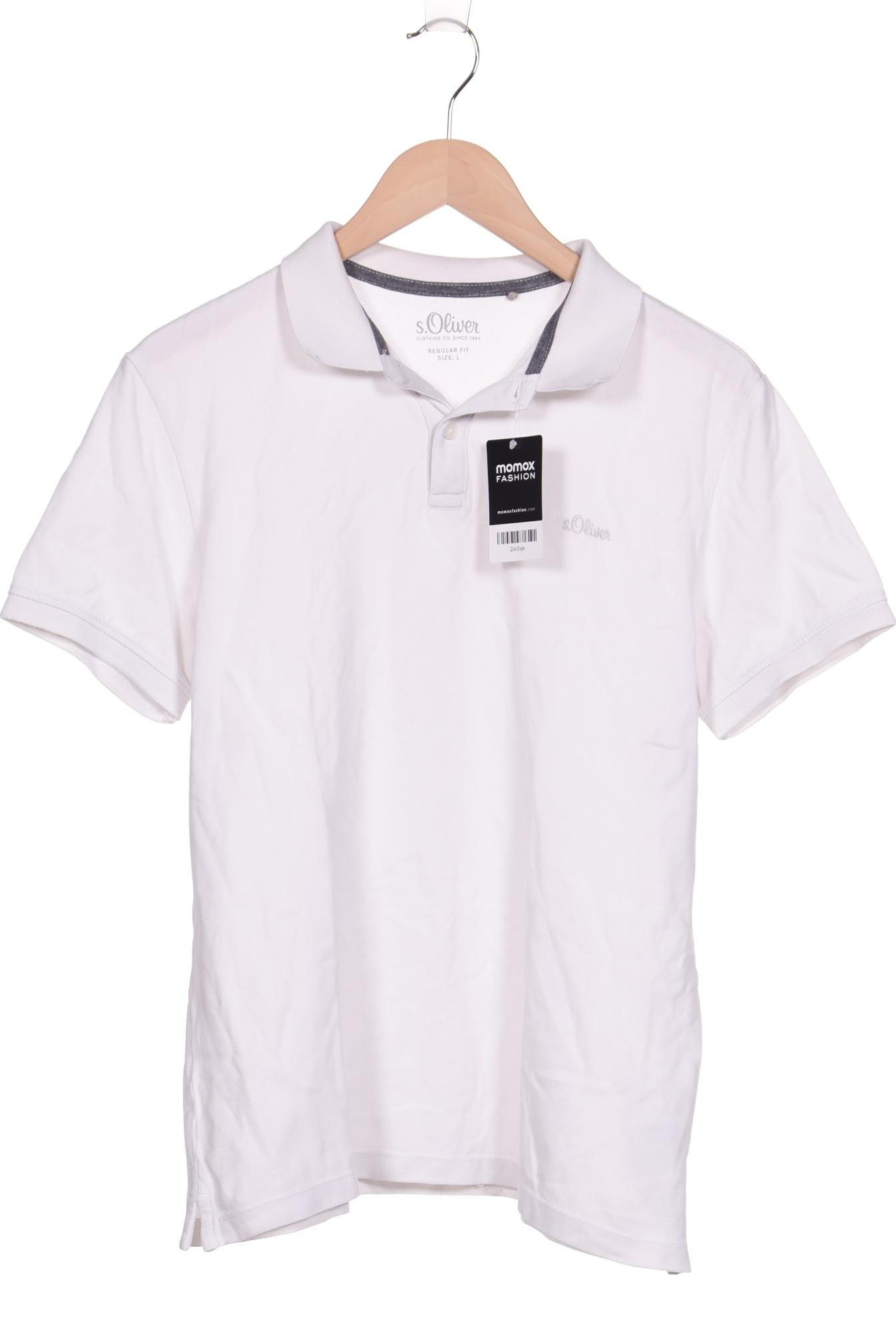 

s.Oliver Herren Poloshirt, weiß, Gr. 52