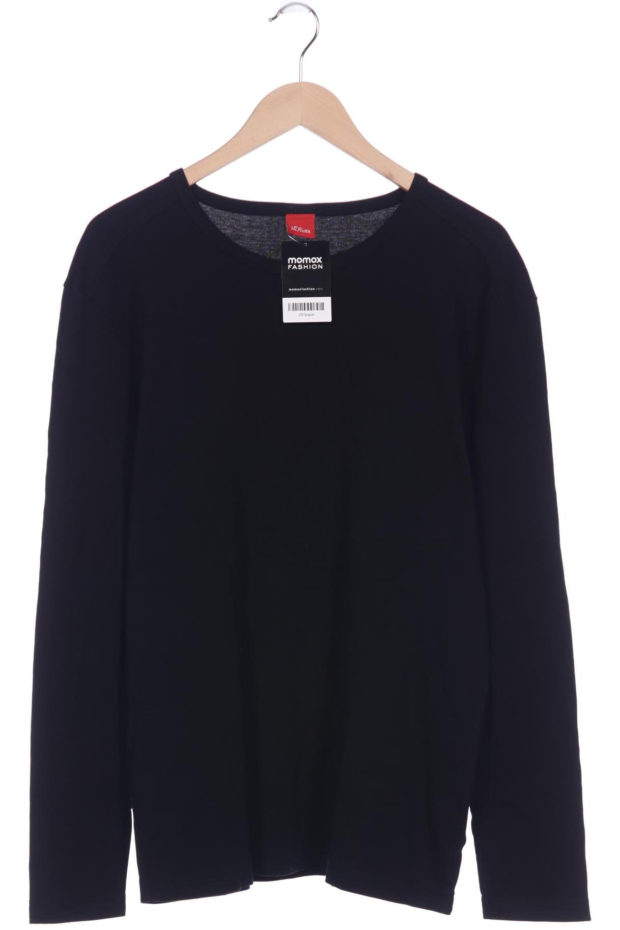 

s.Oliver Herren Langarmshirt, schwarz, Gr. 56