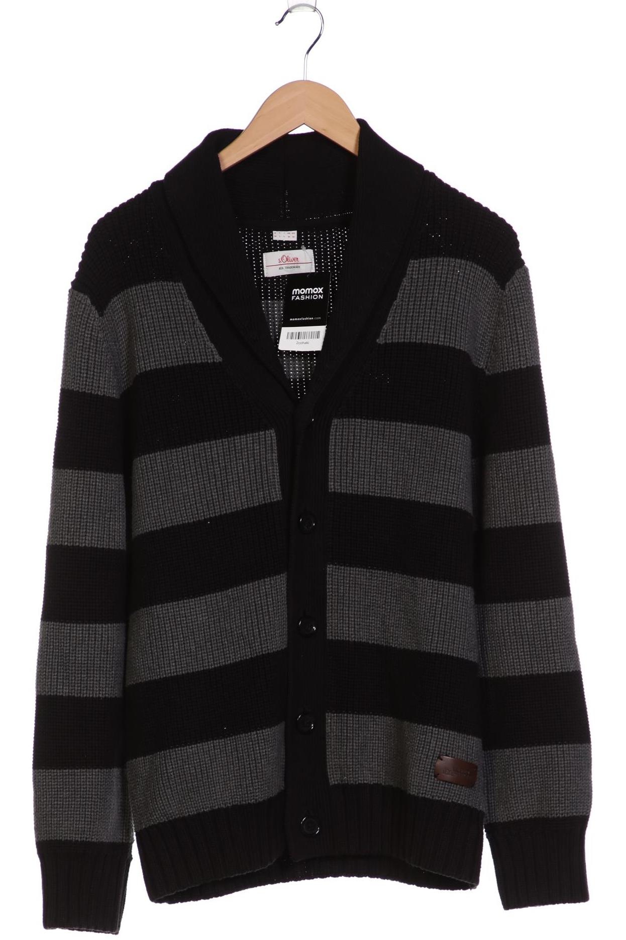 

s.Oliver Herren Strickjacke, schwarz, Gr. 48