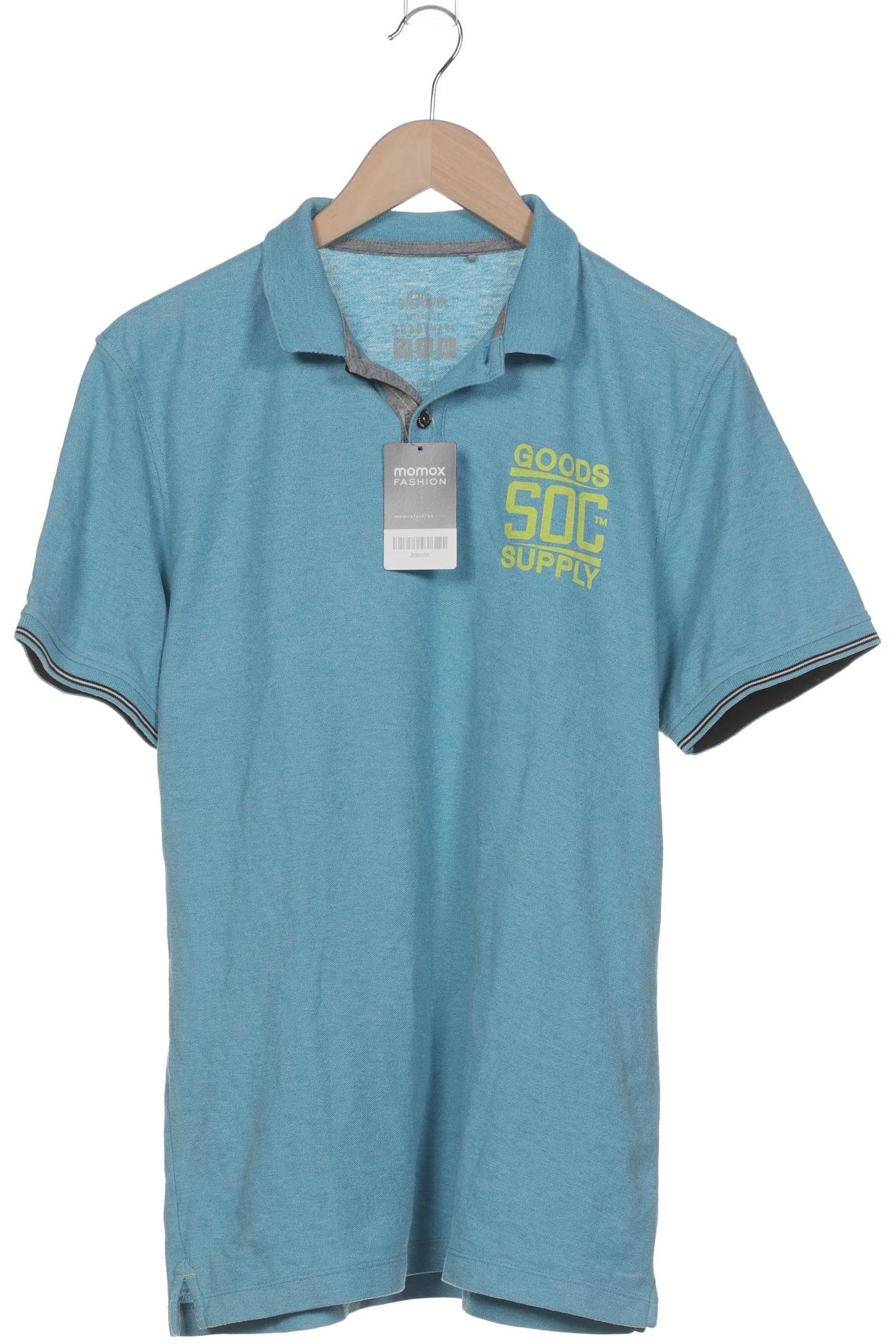 

s.Oliver Herren Poloshirt, blau, Gr. 52
