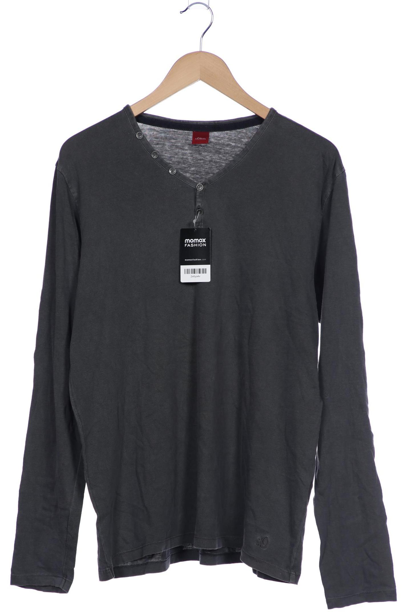 

s.Oliver Herren Langarmshirt, grau, Gr. 52