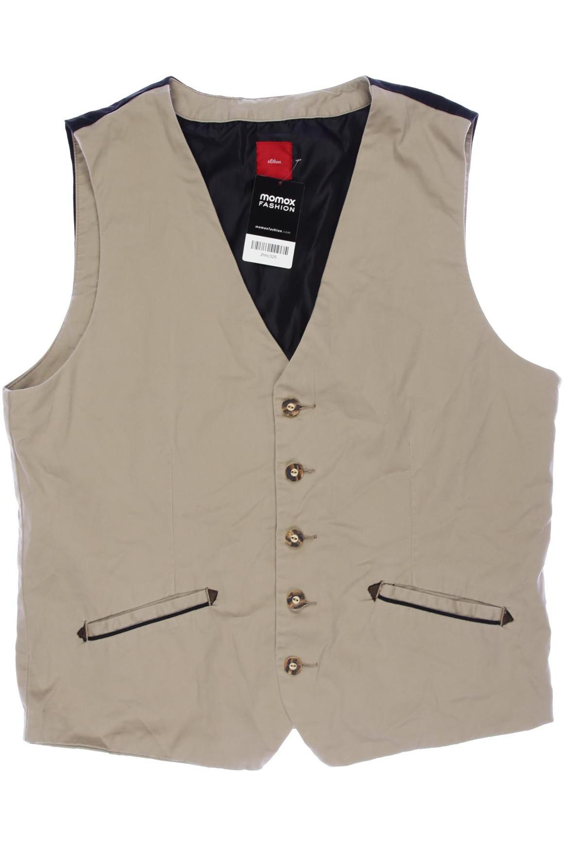 

s.Oliver Herren Weste, beige, Gr. 54