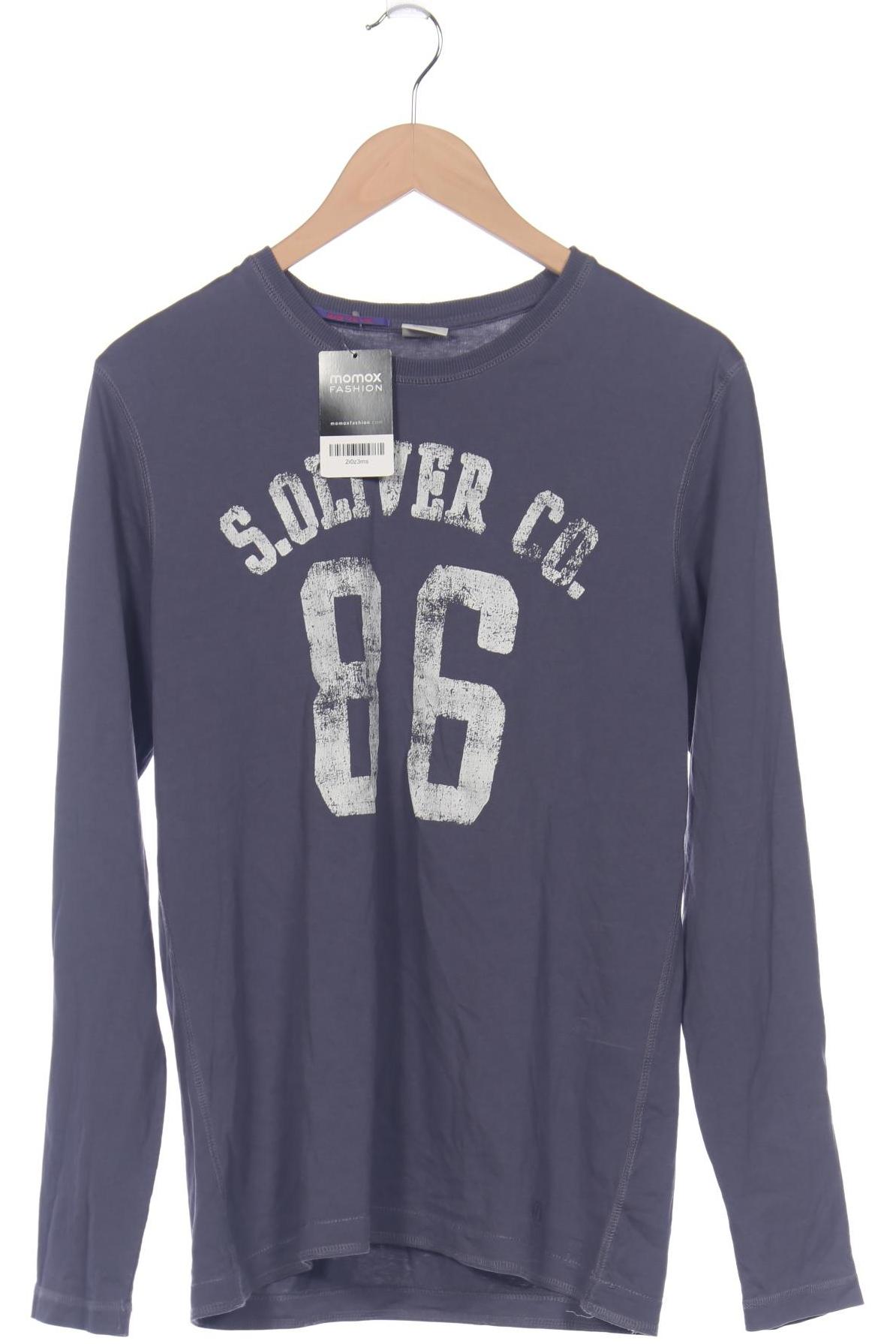 

s.Oliver Herren Langarmshirt, blau, Gr. 52