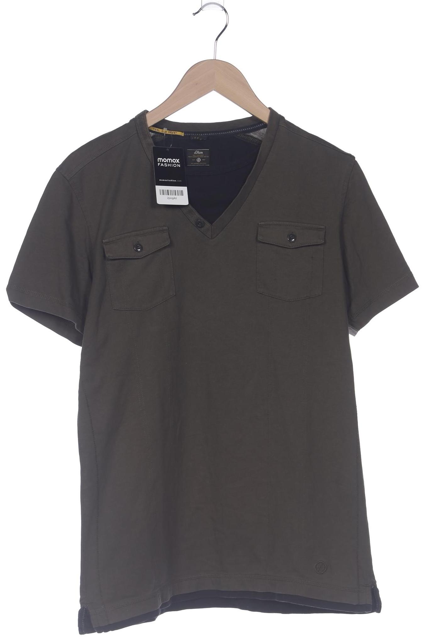 

s.Oliver Herren T-Shirt, grün, Gr. 52