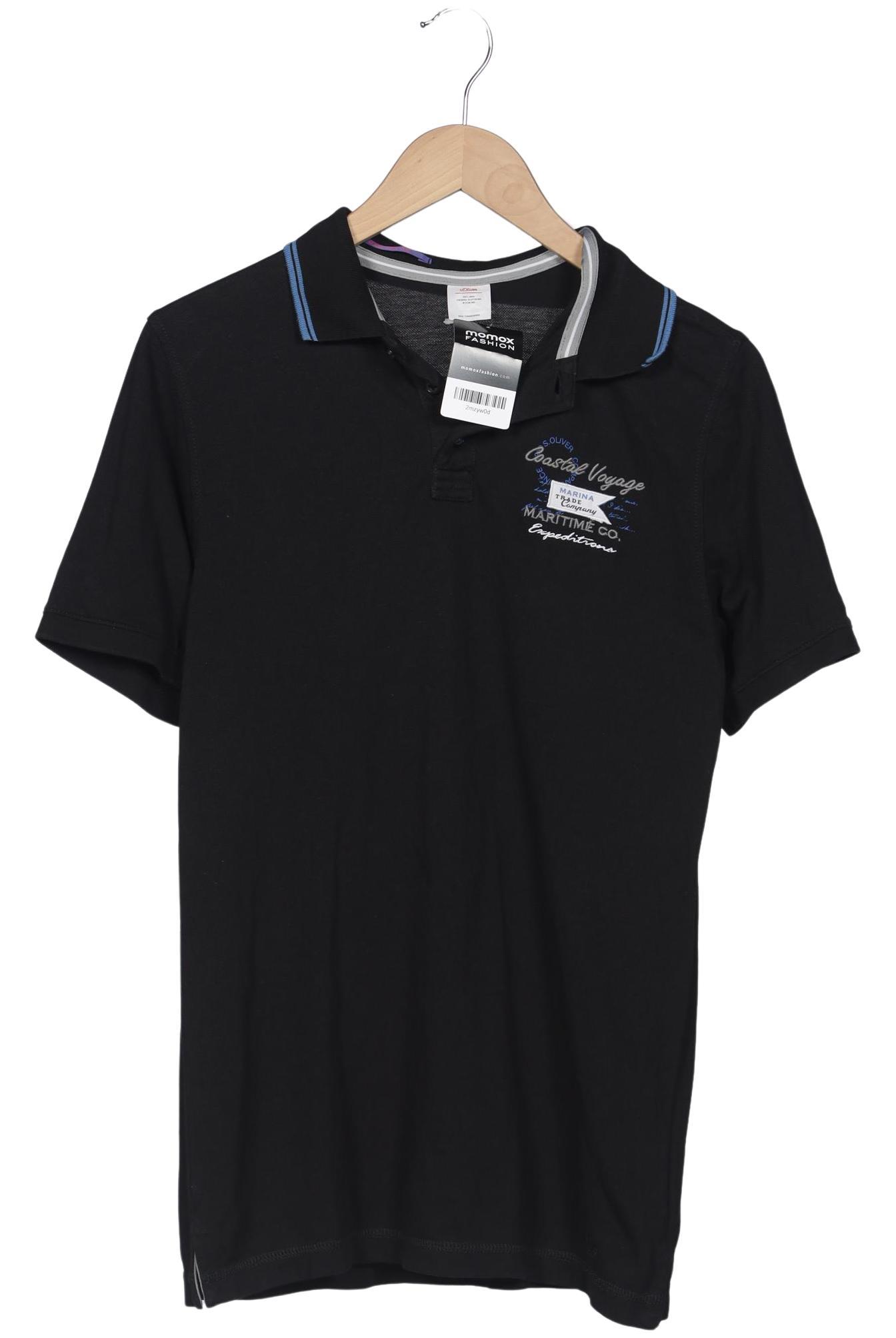 

s.Oliver Herren Poloshirt, schwarz, Gr. 48