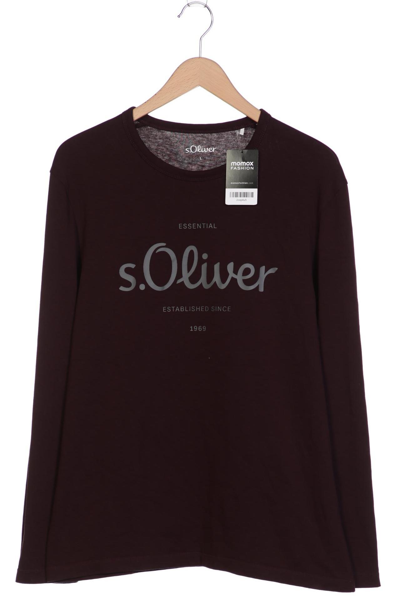 

s.Oliver Herren Langarmshirt, bordeaux