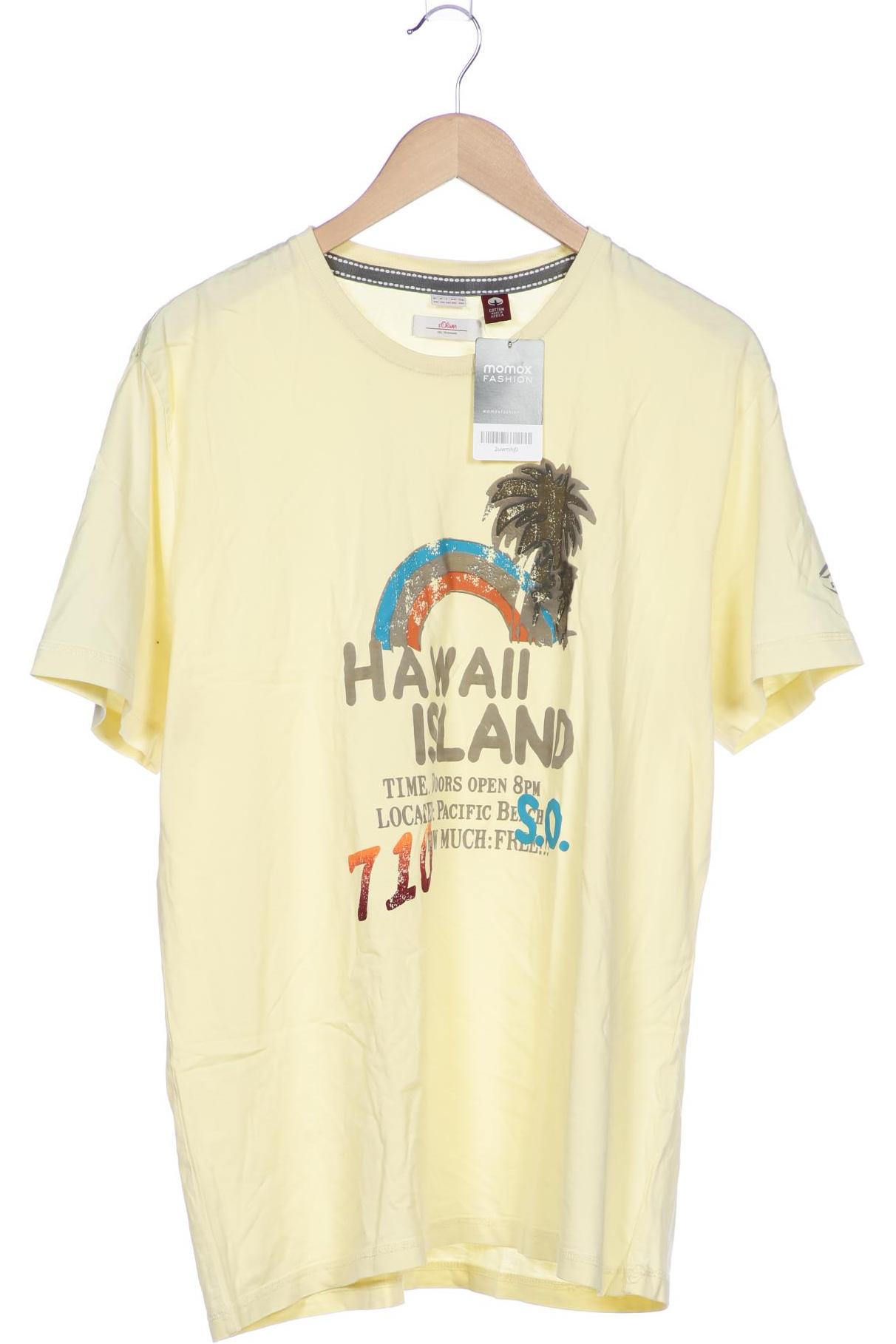 

s.Oliver Herren T-Shirt, gelb, Gr. 56