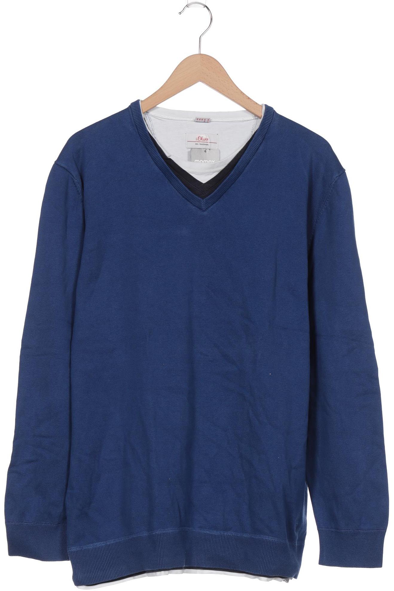 

s.Oliver Herren Pullover, blau, Gr. 56