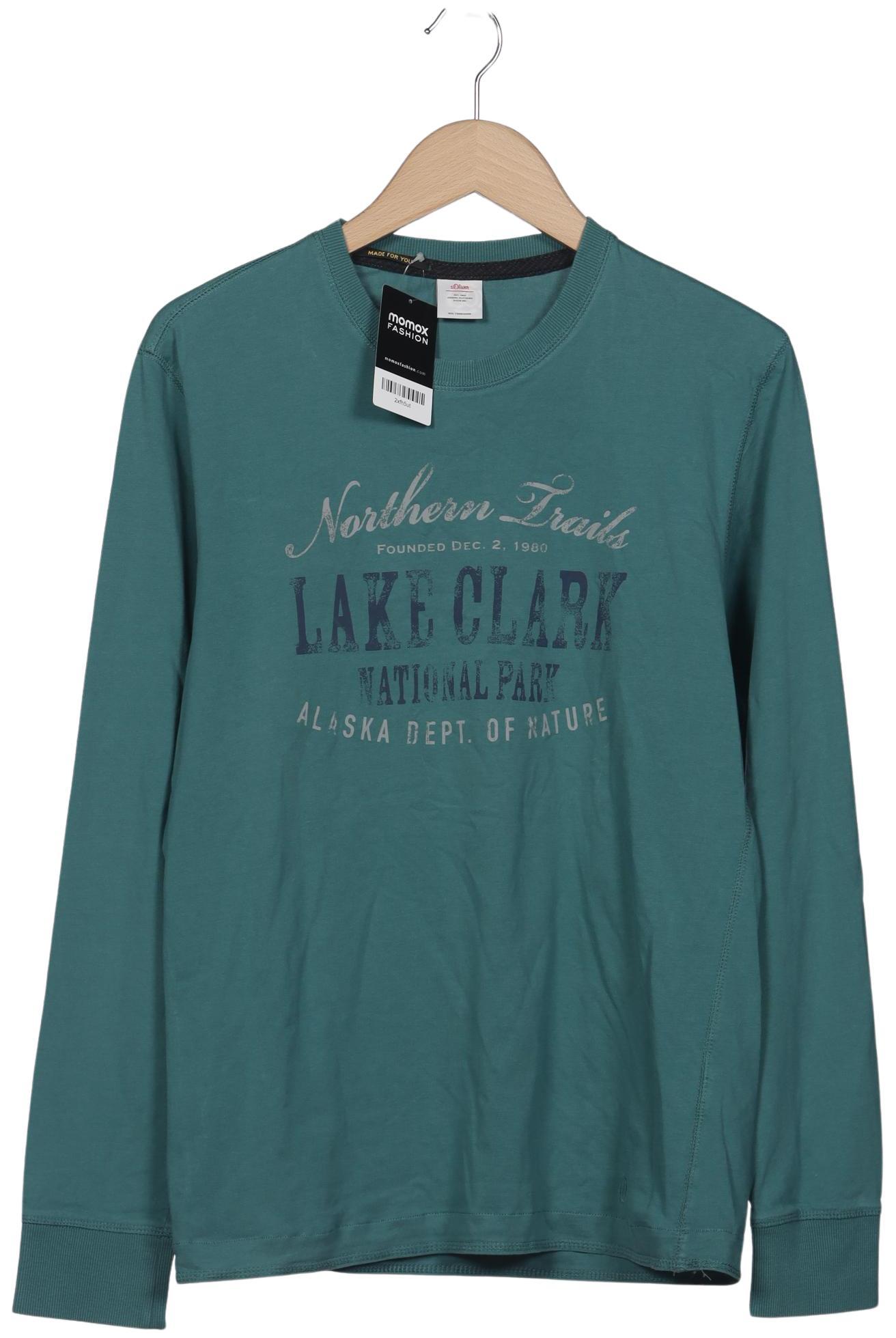 

s.Oliver Herren Langarmshirt, türkis, Gr. 52