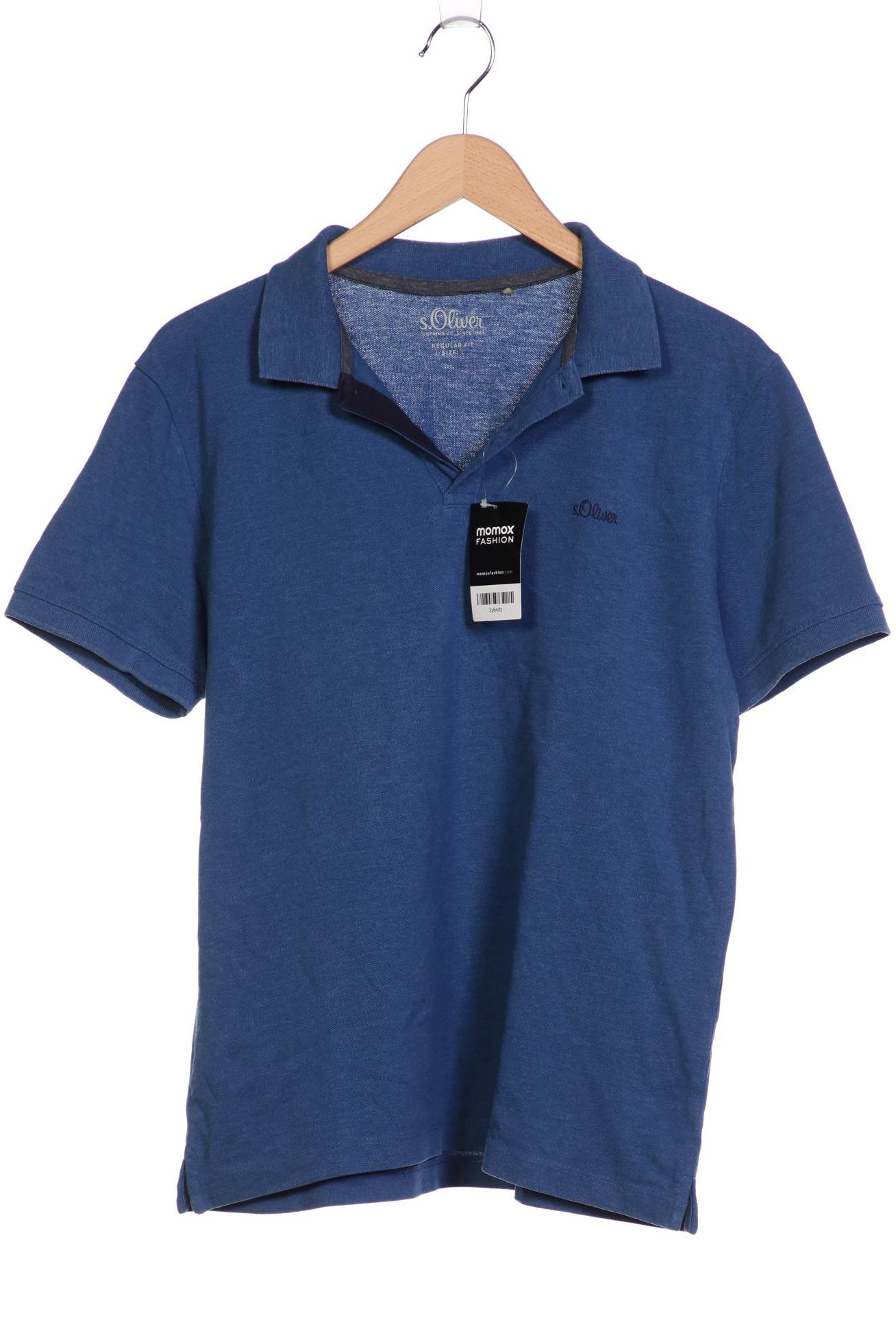 

s.Oliver Herren Poloshirt, blau, Gr. 52