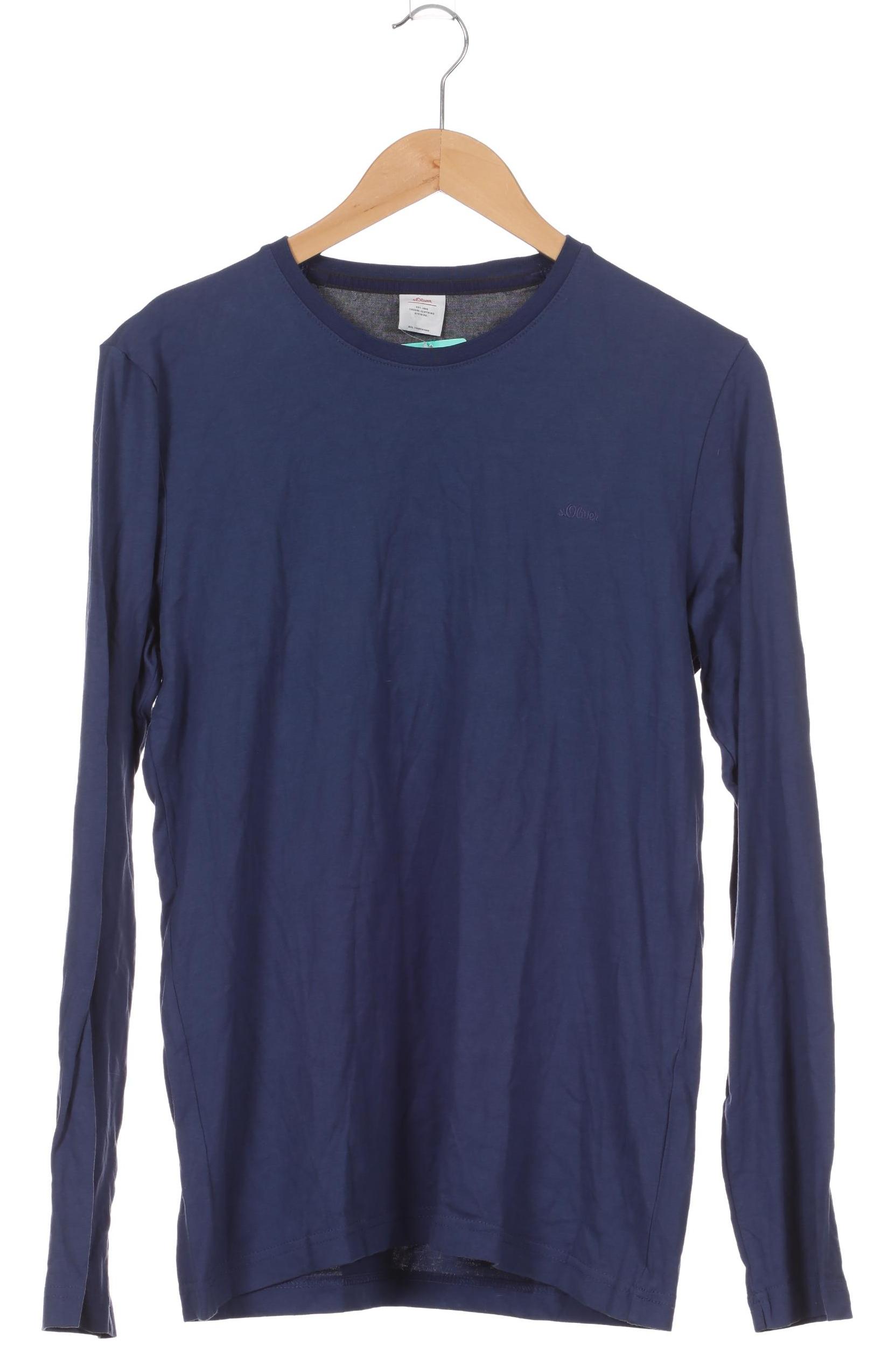 Thumbnail - s.Oliver Herren Langarmshirt, blau, Gr. 48