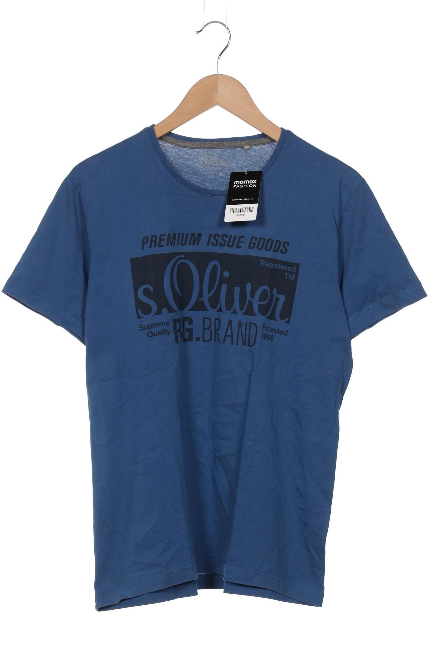 

s.Oliver Herren T-Shirt, blau, Gr. 52