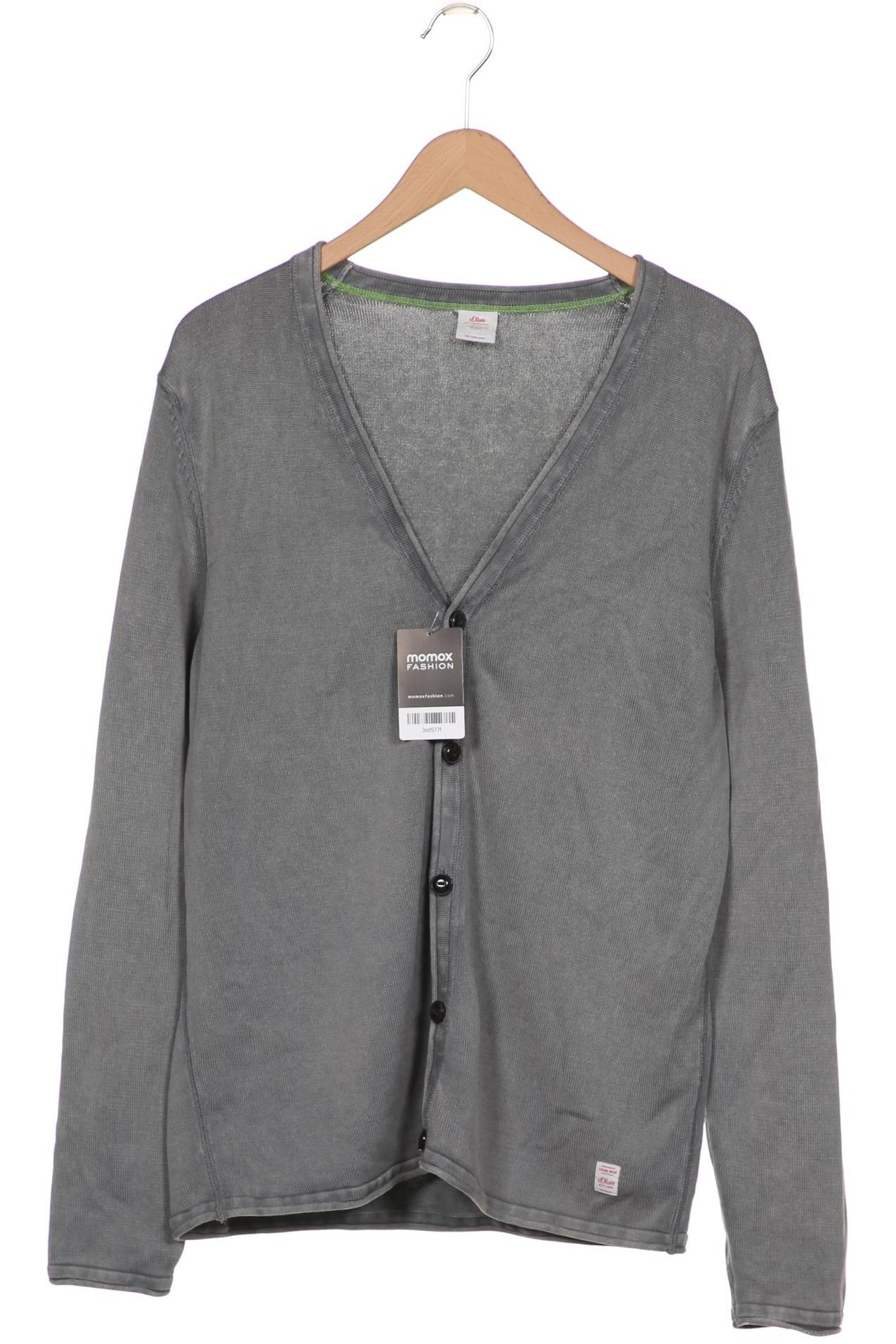 

s.Oliver Herren Strickjacke, grau, Gr. 52