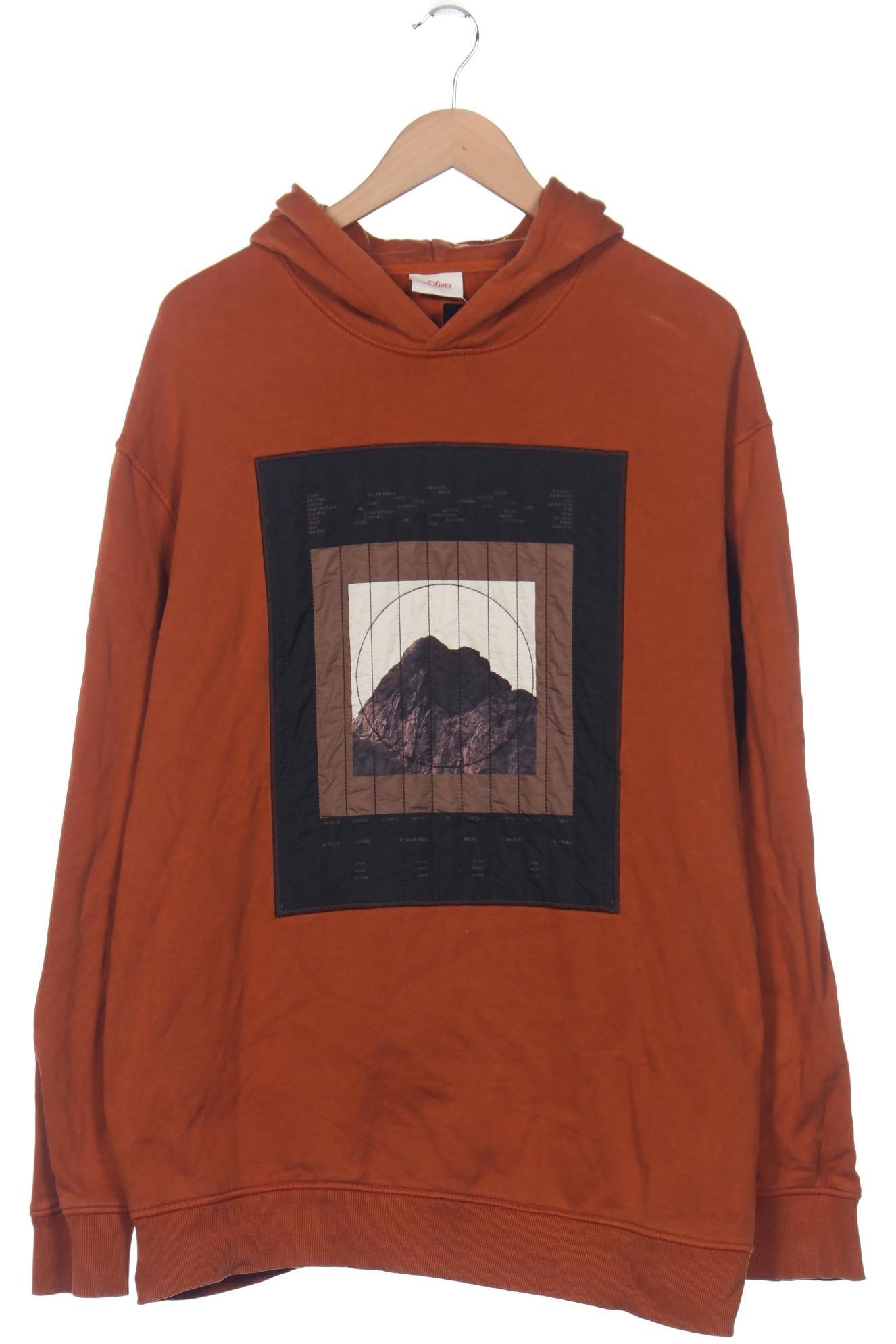 

s.Oliver Herren Kapuzenpullover, orange, Gr. 58