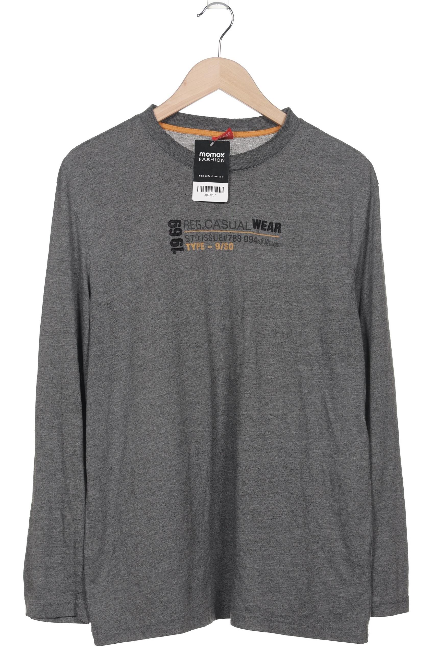 

s.Oliver Herren Langarmshirt, grau, Gr. 56