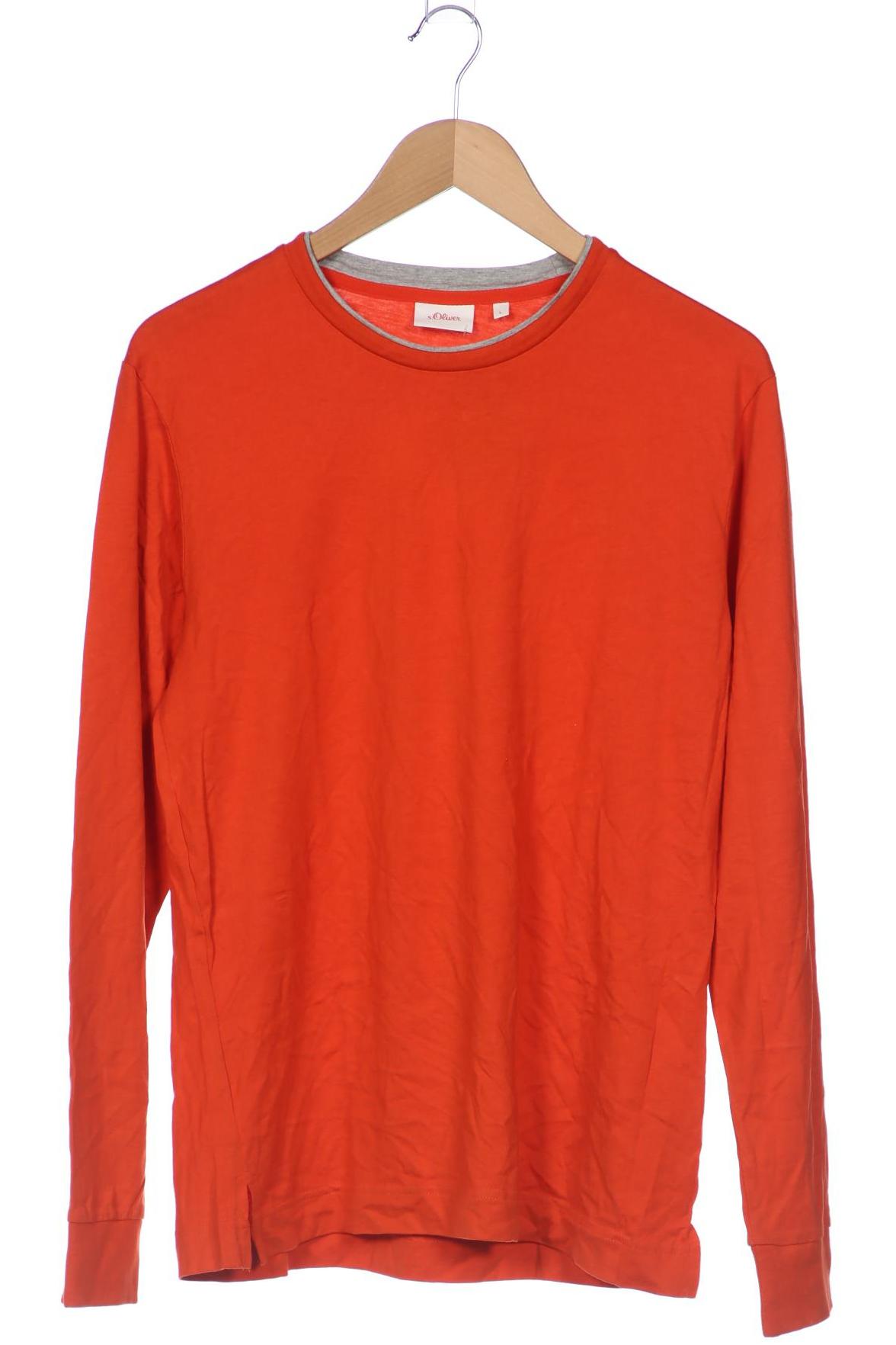 

s.Oliver Herren Langarmshirt, orange, Gr. 52