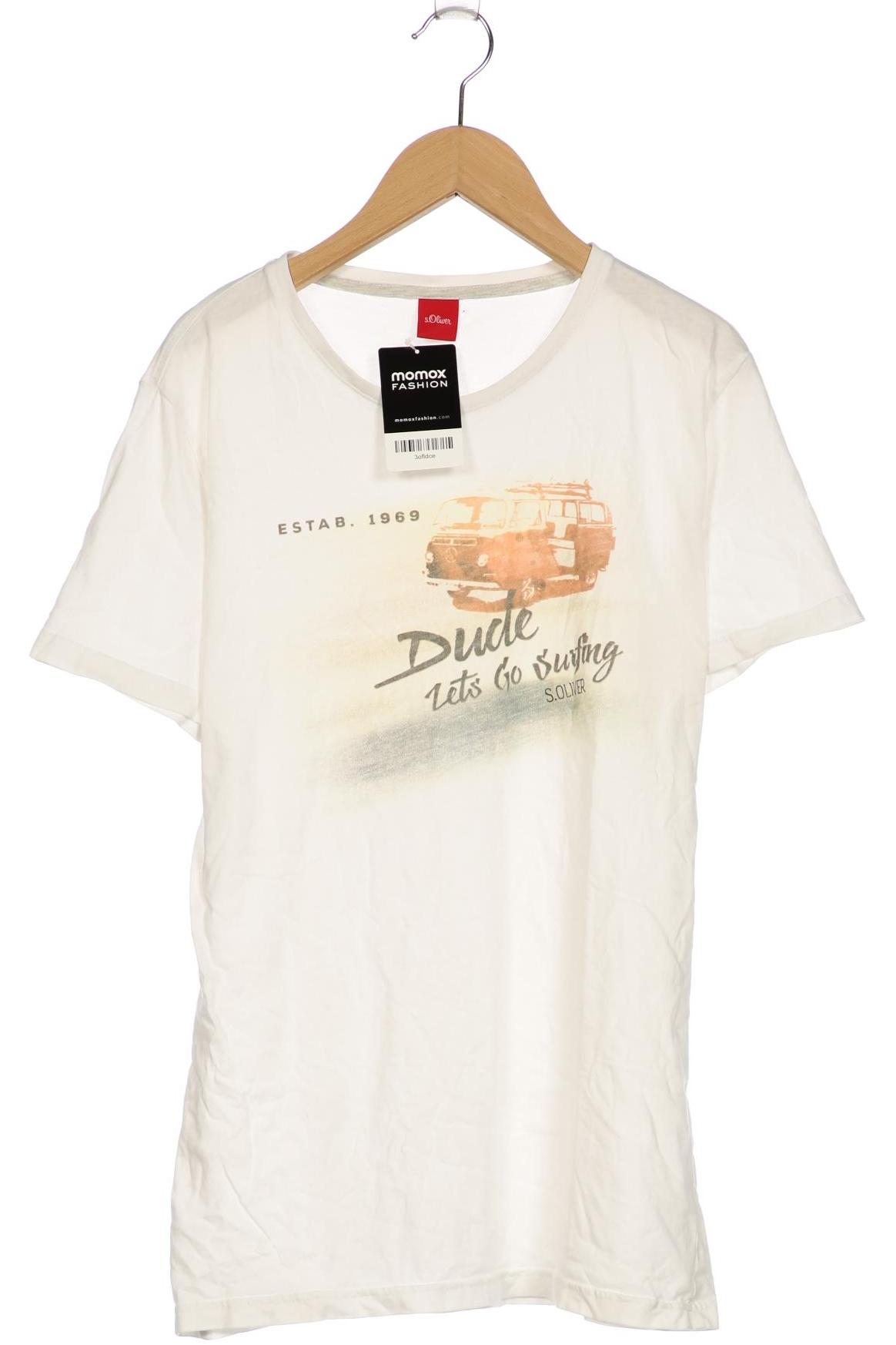 

s.Oliver Herren T-Shirt, weiß, Gr. 48