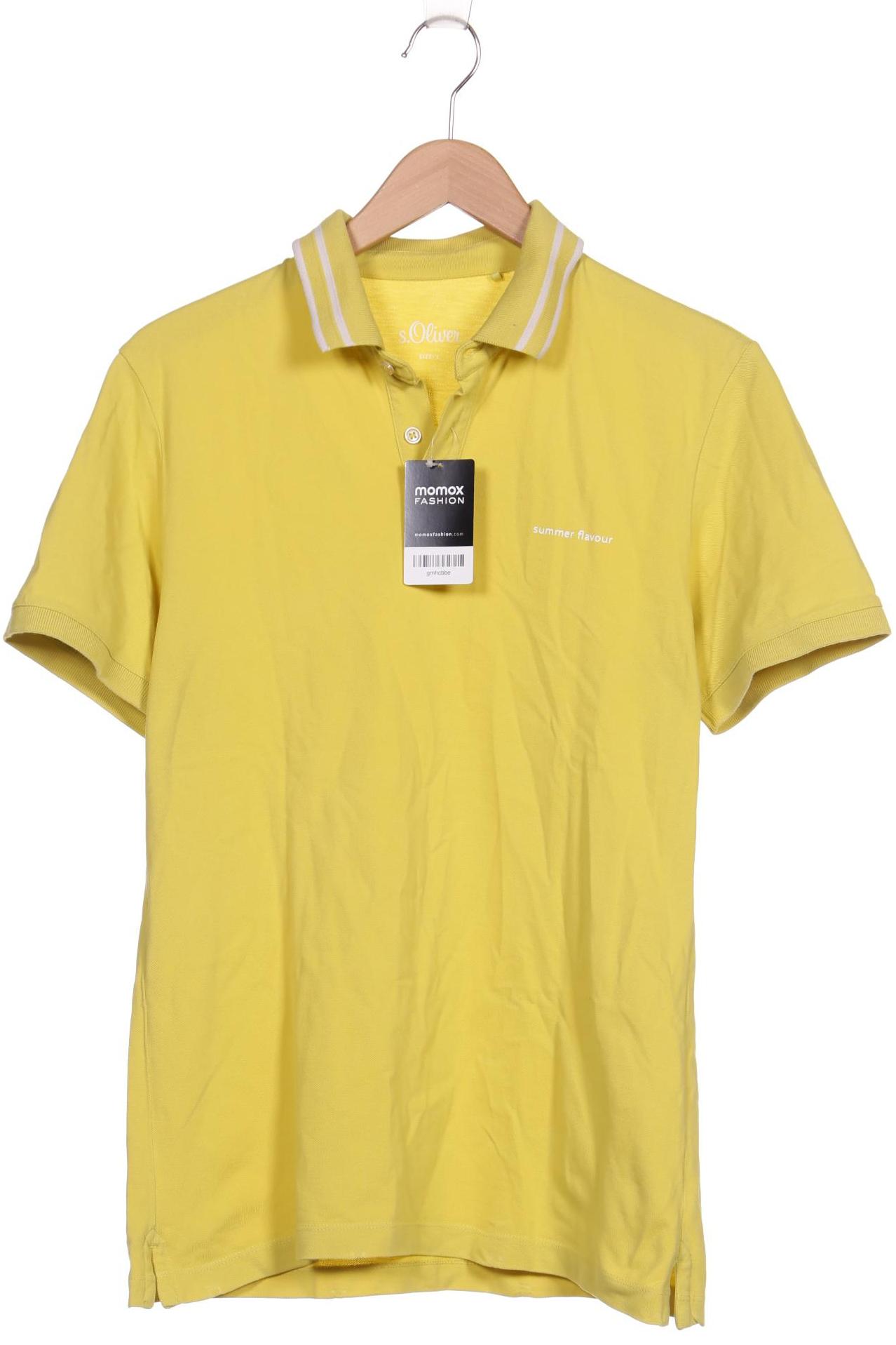 

s.Oliver Herren Poloshirt, gelb, Gr. 52