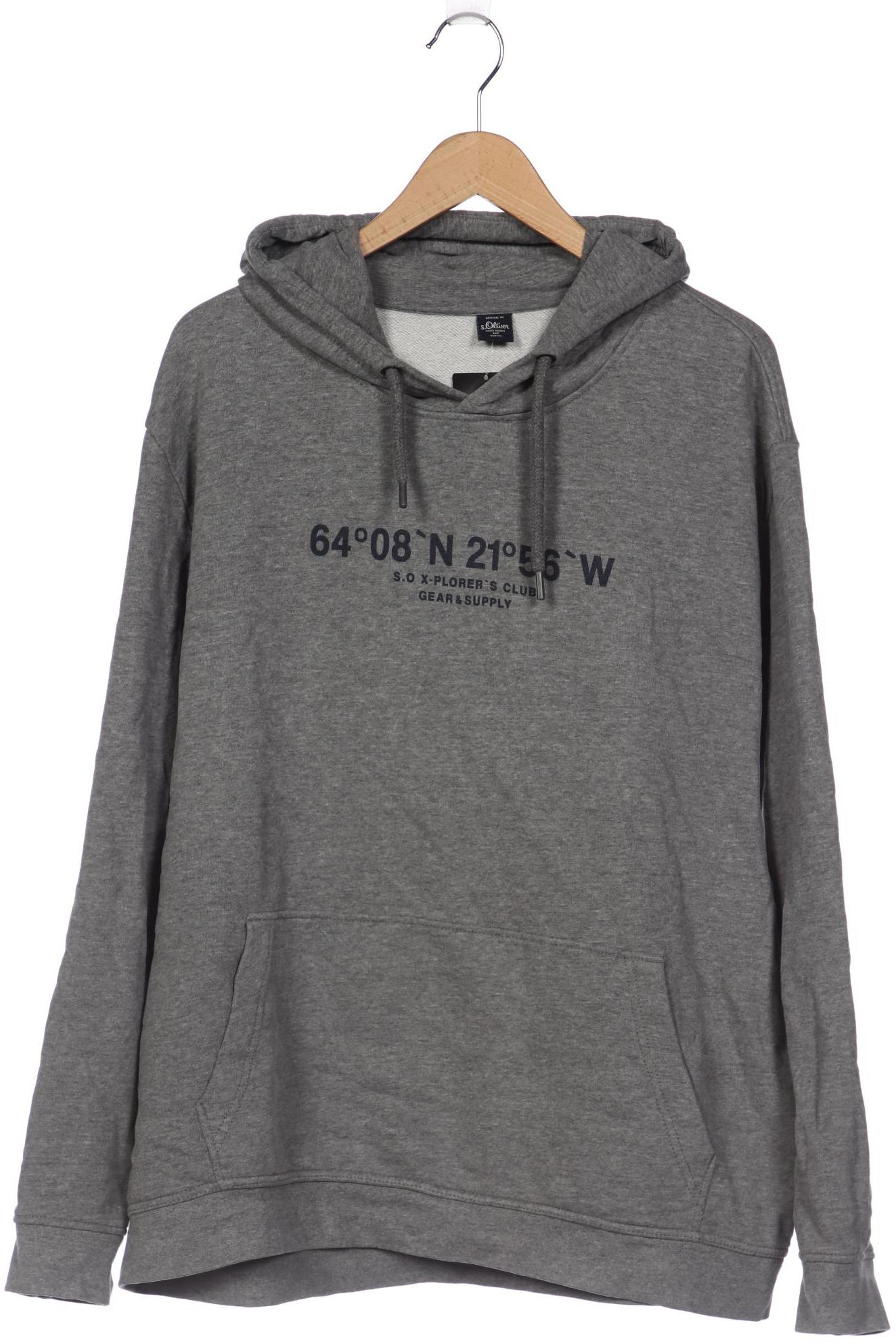 

s.Oliver Herren Kapuzenpullover, grau, Gr. 58