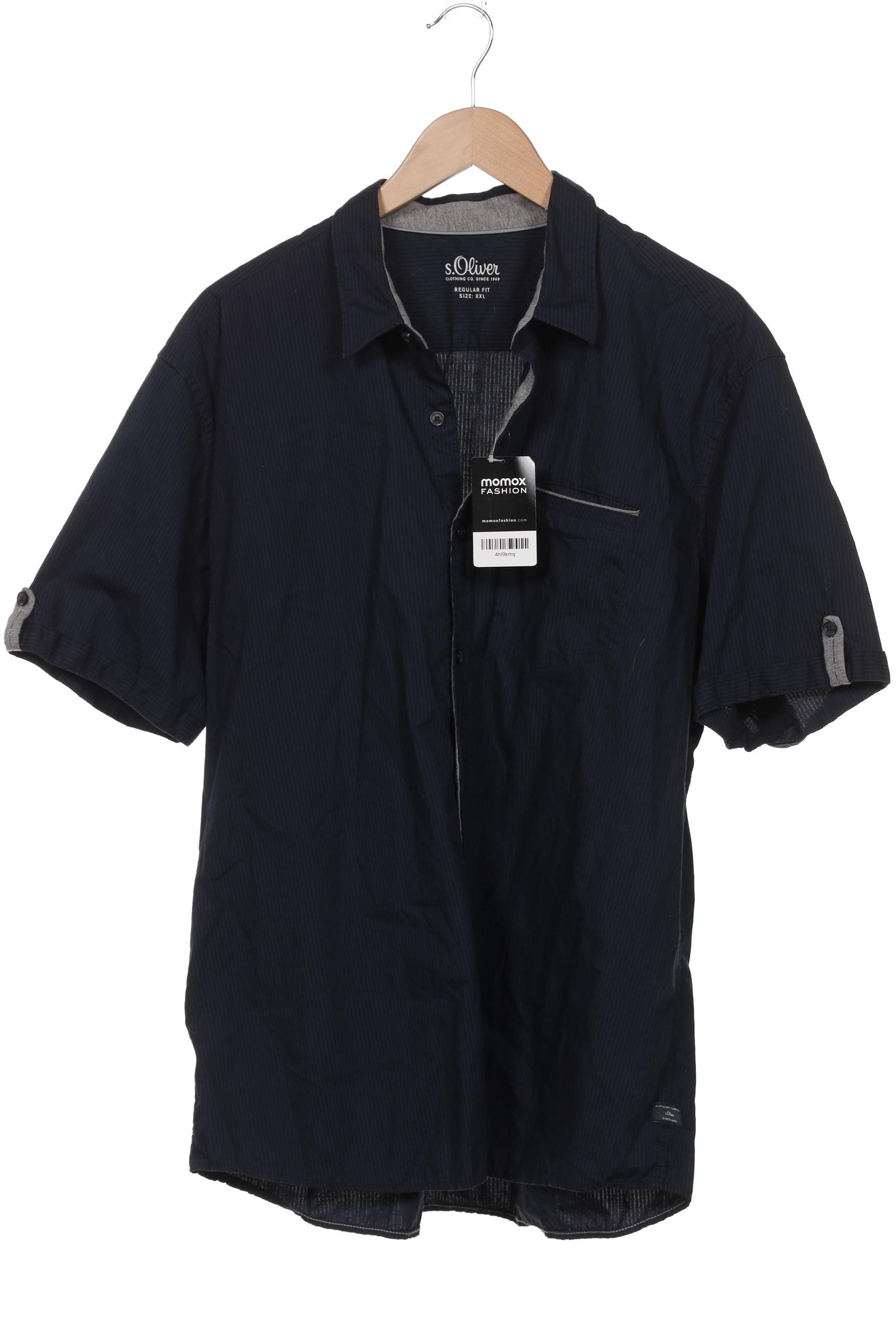 

s.Oliver Herren Hemd, marineblau, Gr. 56