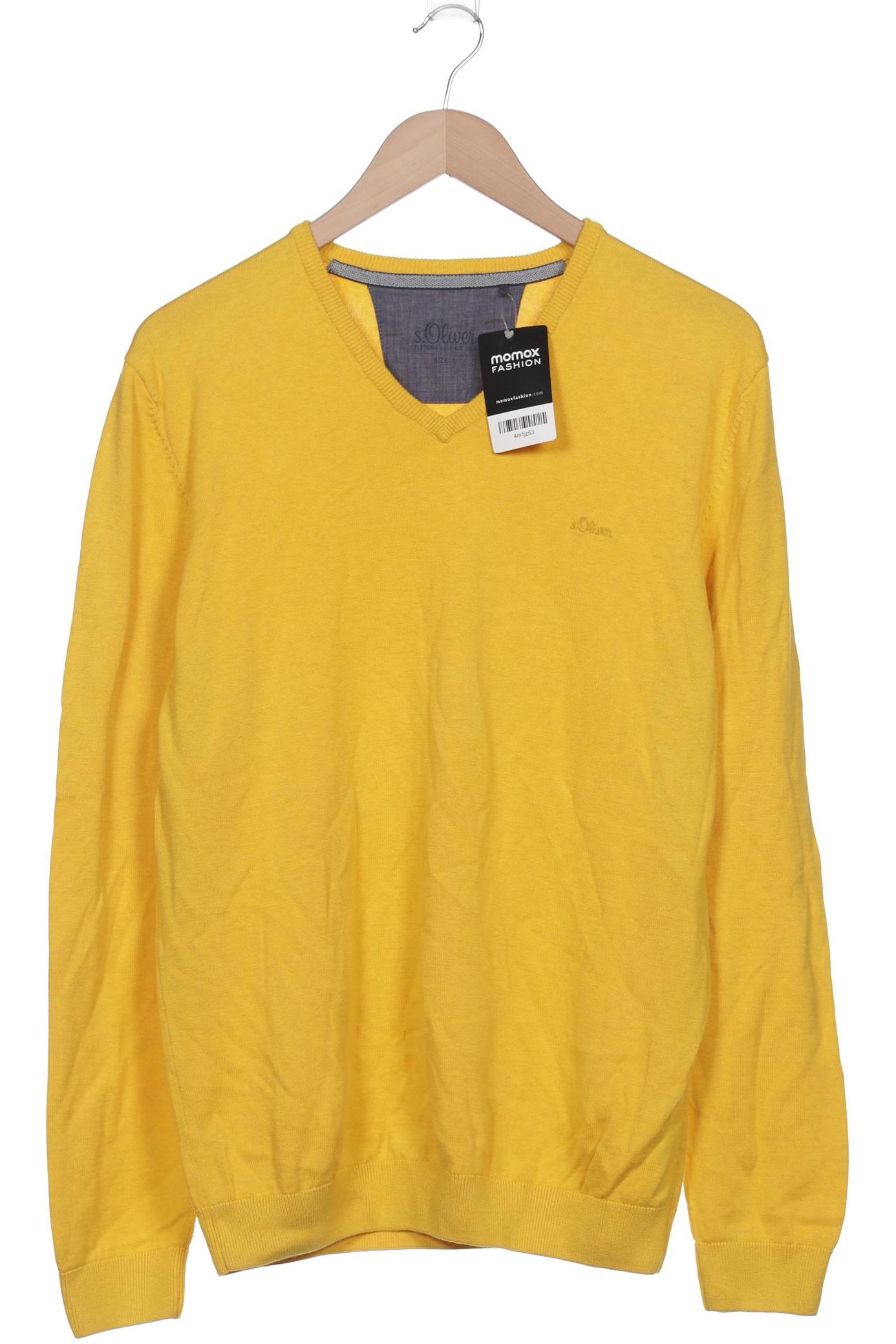 

s.Oliver Herren Pullover, gelb, Gr. 52