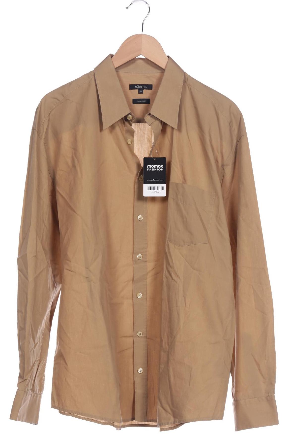 Thumbnail - s.Oliver Herren Hemd, beige, Gr. 56