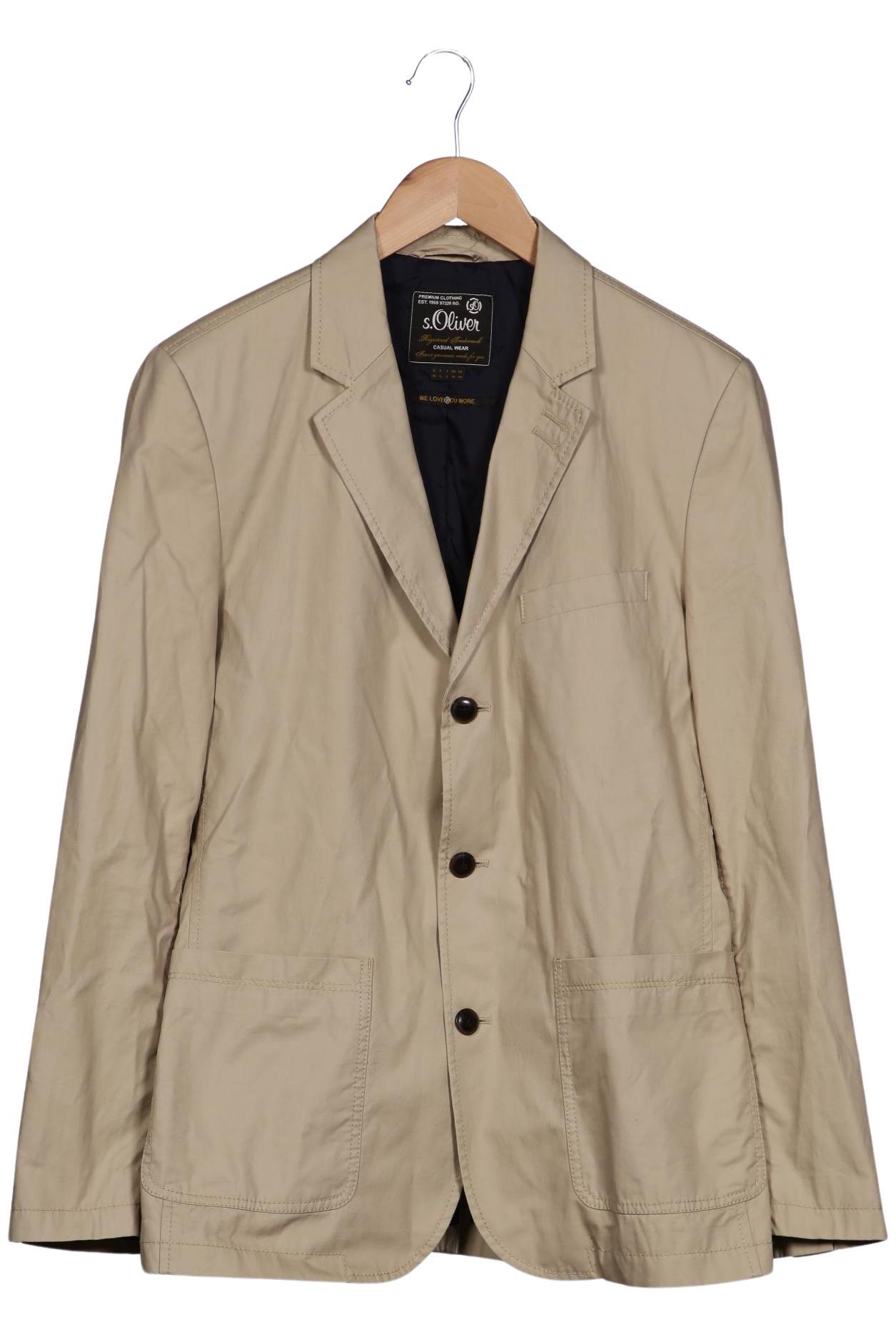 

s.Oliver Herren Sakko, beige, Gr. 48