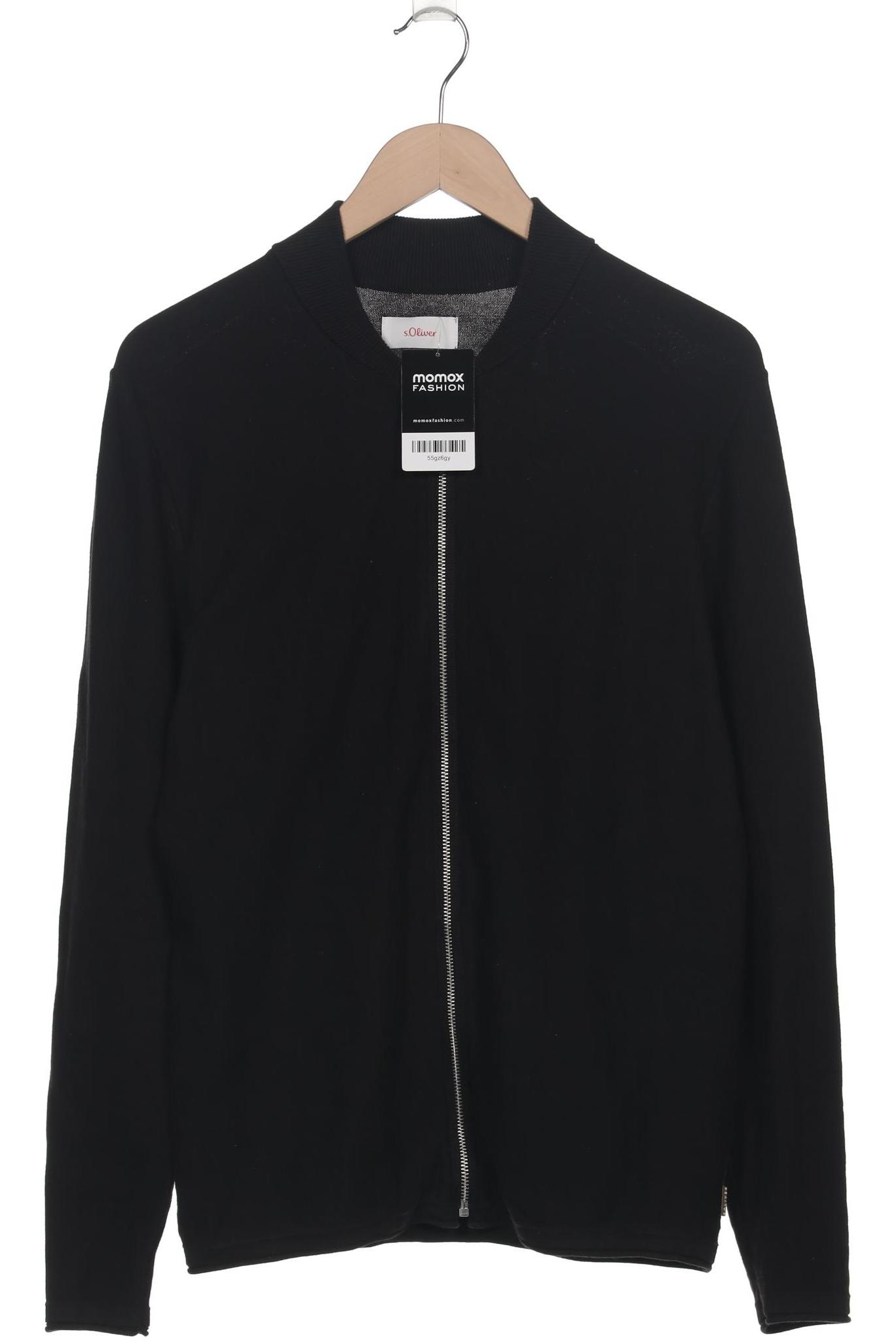 

s.Oliver Herren Strickjacke, schwarz, Gr. 48
