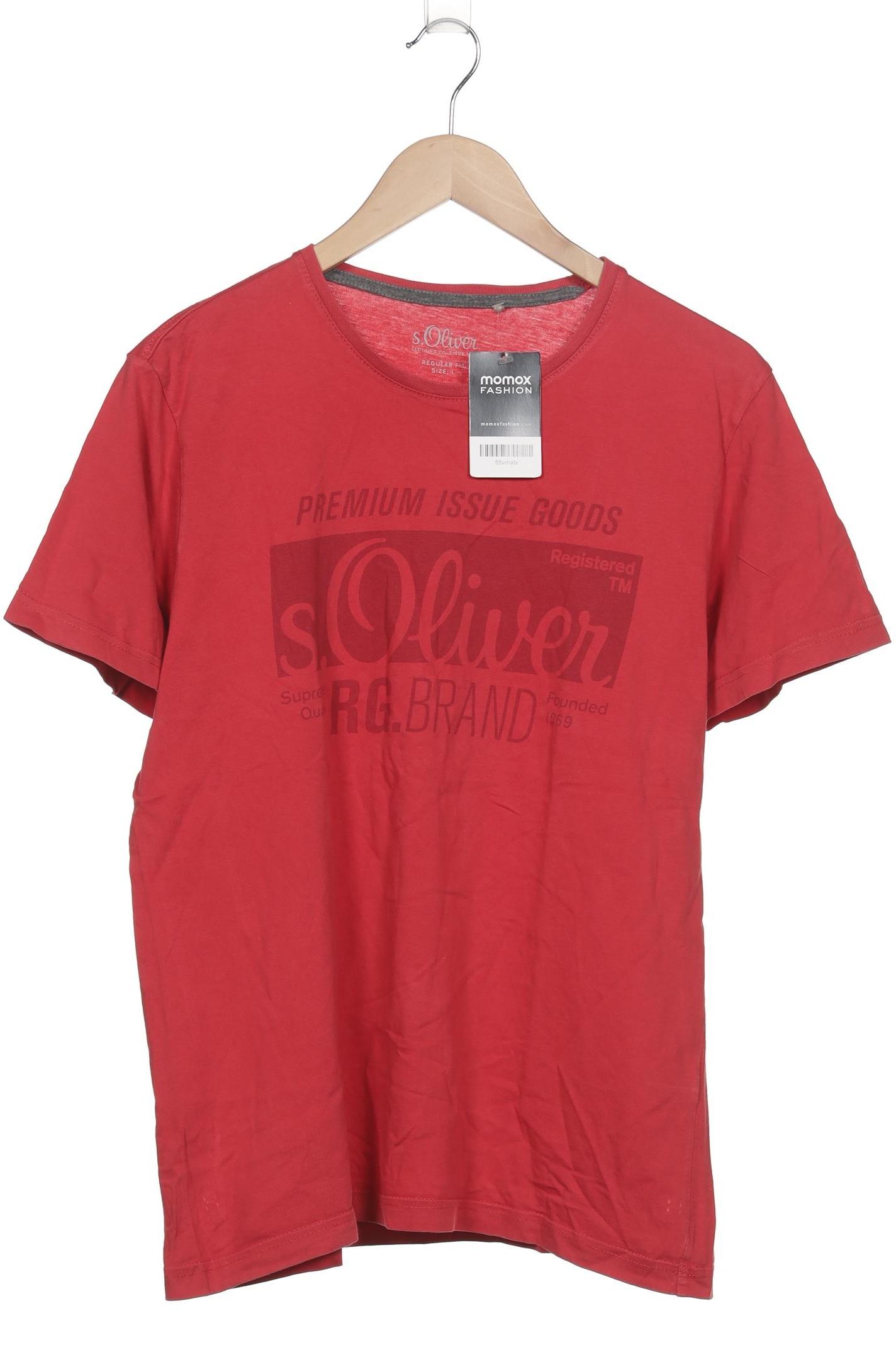 

s.Oliver Herren T-Shirt, rot, Gr. 52